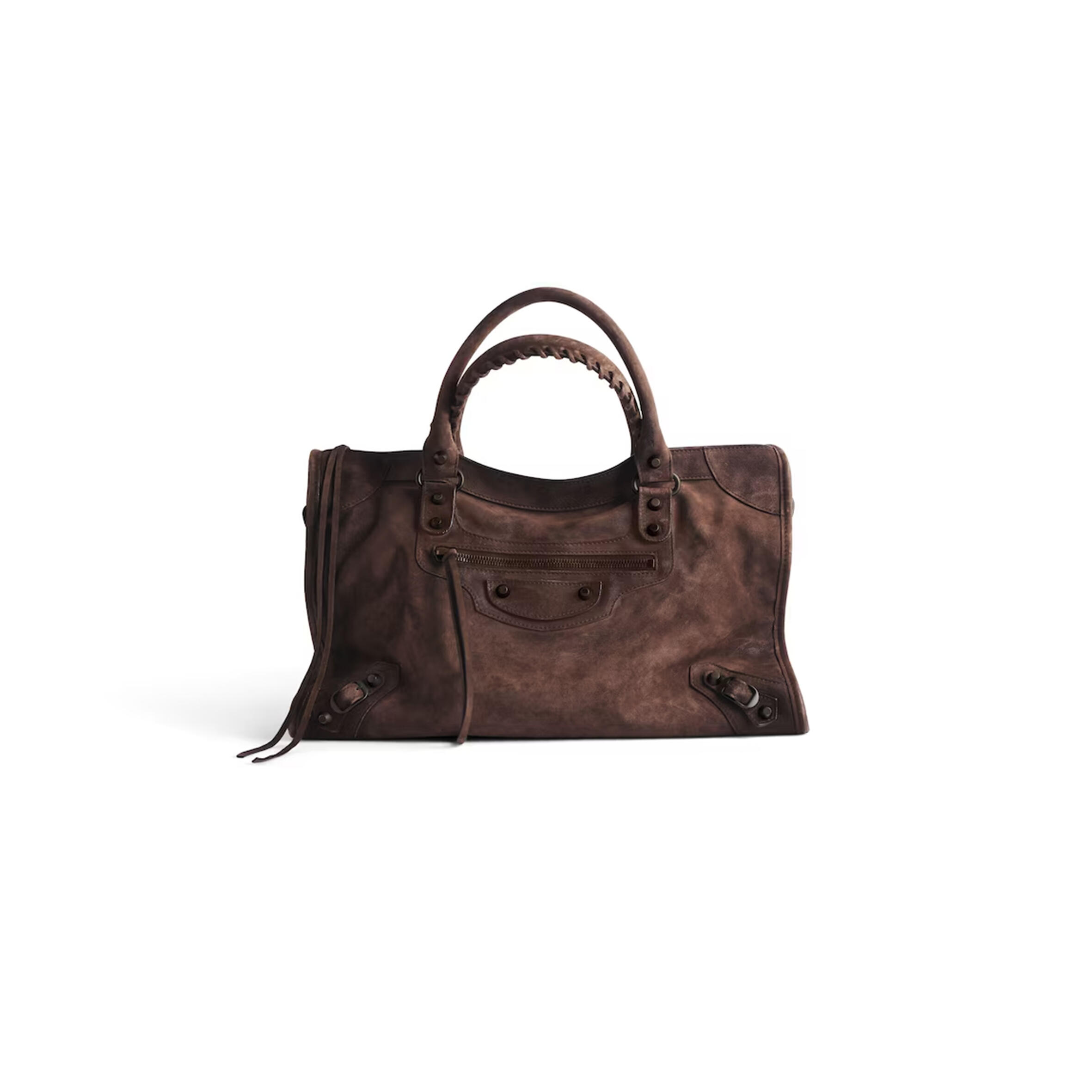 Ba1en*iaga WOMEN'S LE CITY BAG MEDIUM IN LIGHT ESPRESSO 8230582AB7D2308 (38.5*24*13.5cm) Master Quality
