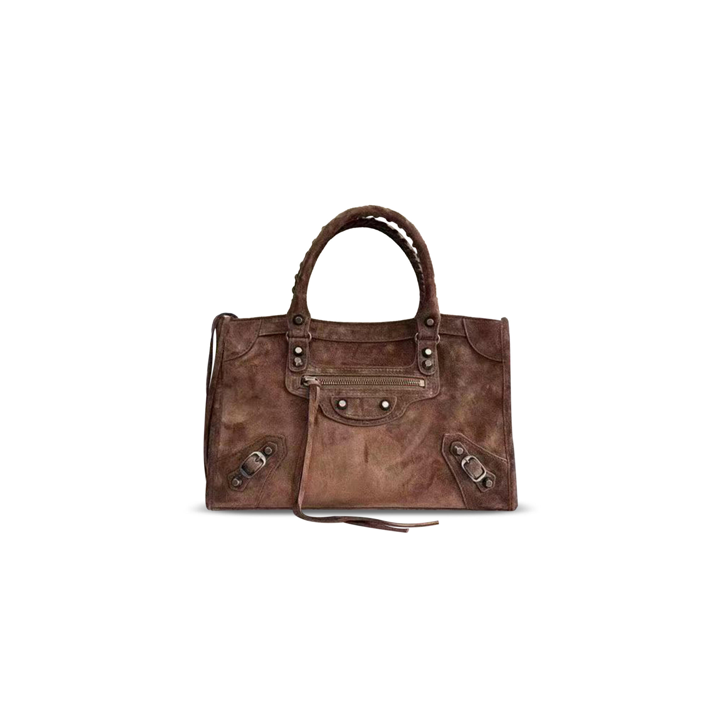 Ba1en*iaga WOMEN'S LE CITY BAG SMALL IN LIGHT ESPRESSO 811442 (30*19*10cm) Master Quality