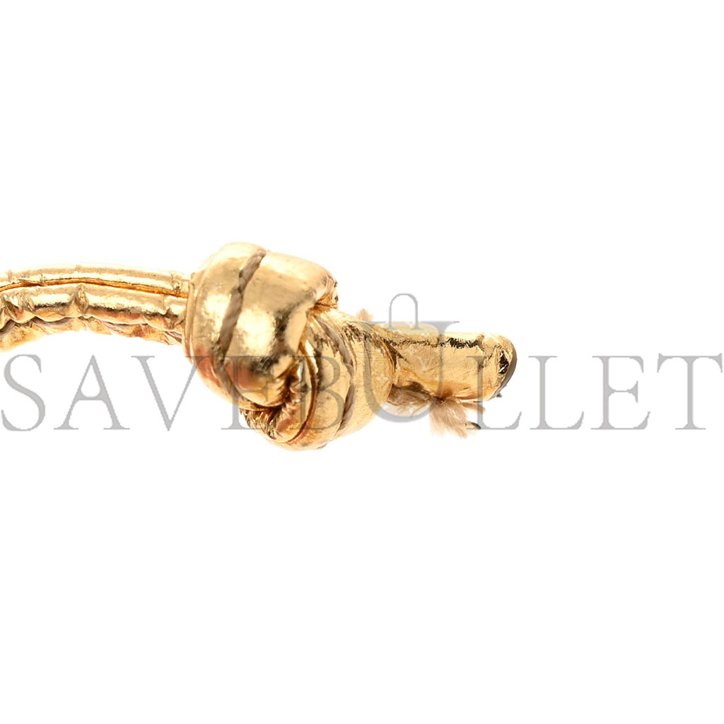 B0tt*ga Ven*ta METALLIC CRINKLED LAMBSKIN THE MINI POUCH ORO (22*12*6cm) Master Quality