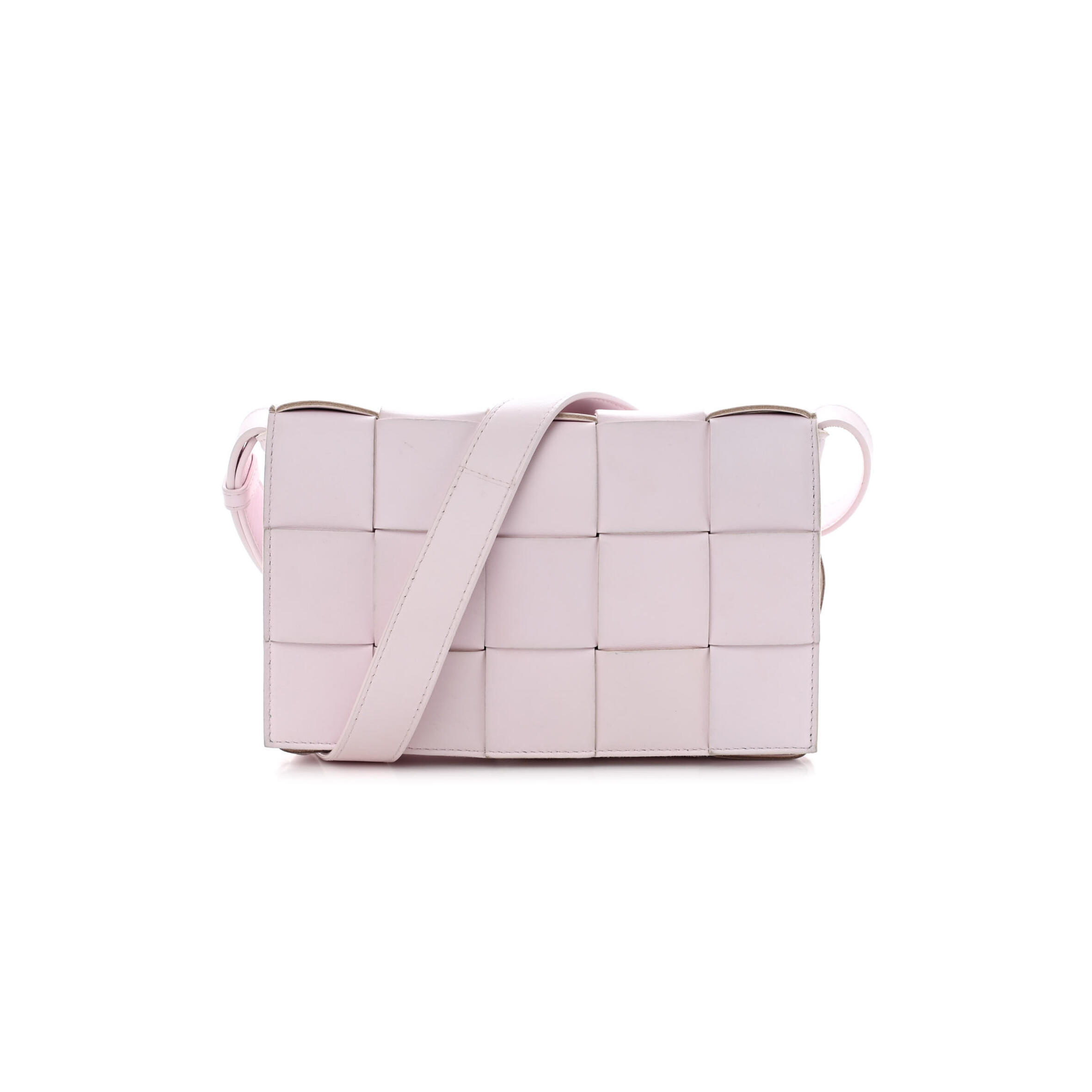 B0tt*ga Ven*ta LAMBSKIN MAXI INTRECCIATO CASSETTE CROSSBODY BAG BLISS WASHED (23*15*5.5cm) Master Quality