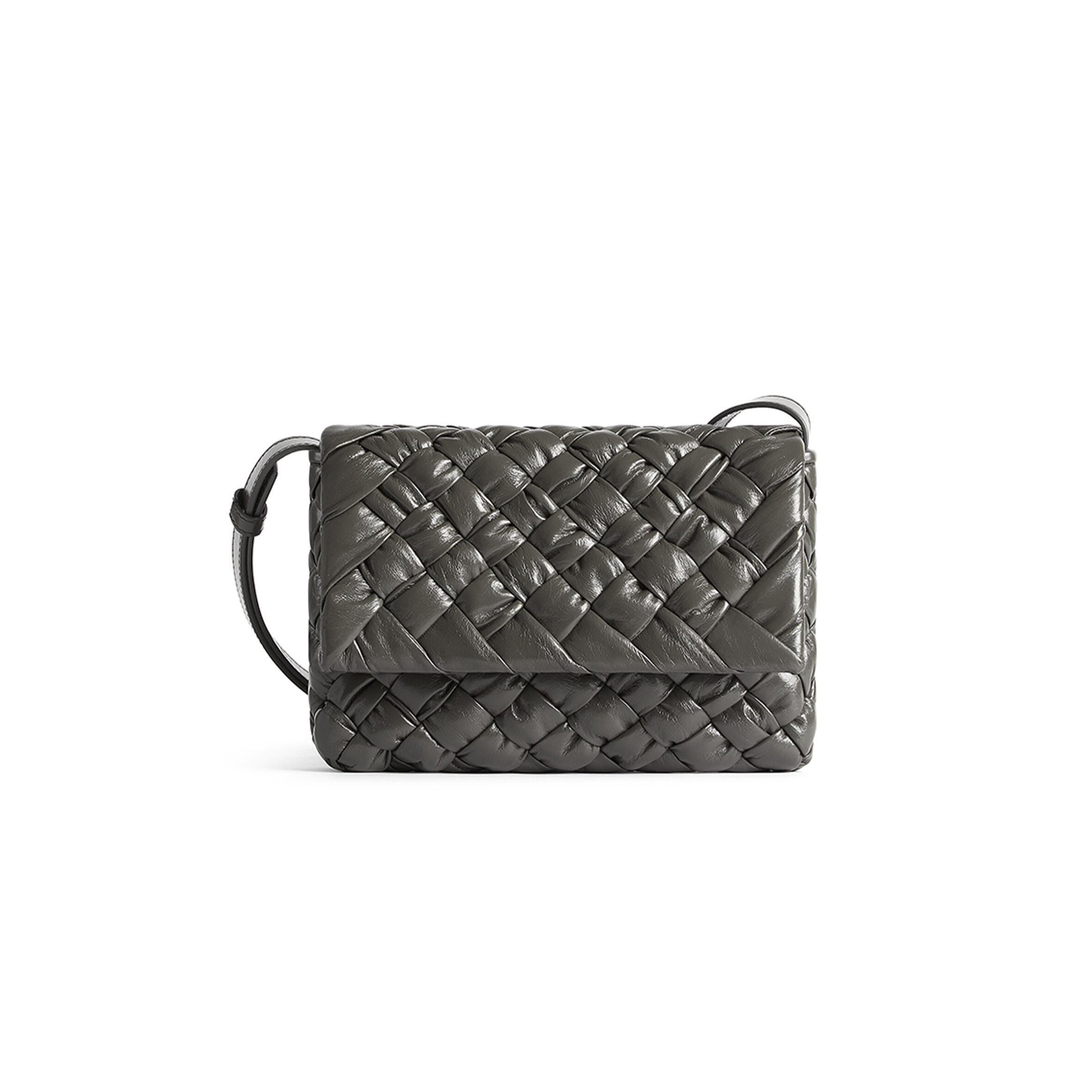 B0tt*ga Ven*ta SMALL RUMPLE MESSENGER 787113V4HO11470 (21*14*5cm) Master Quality