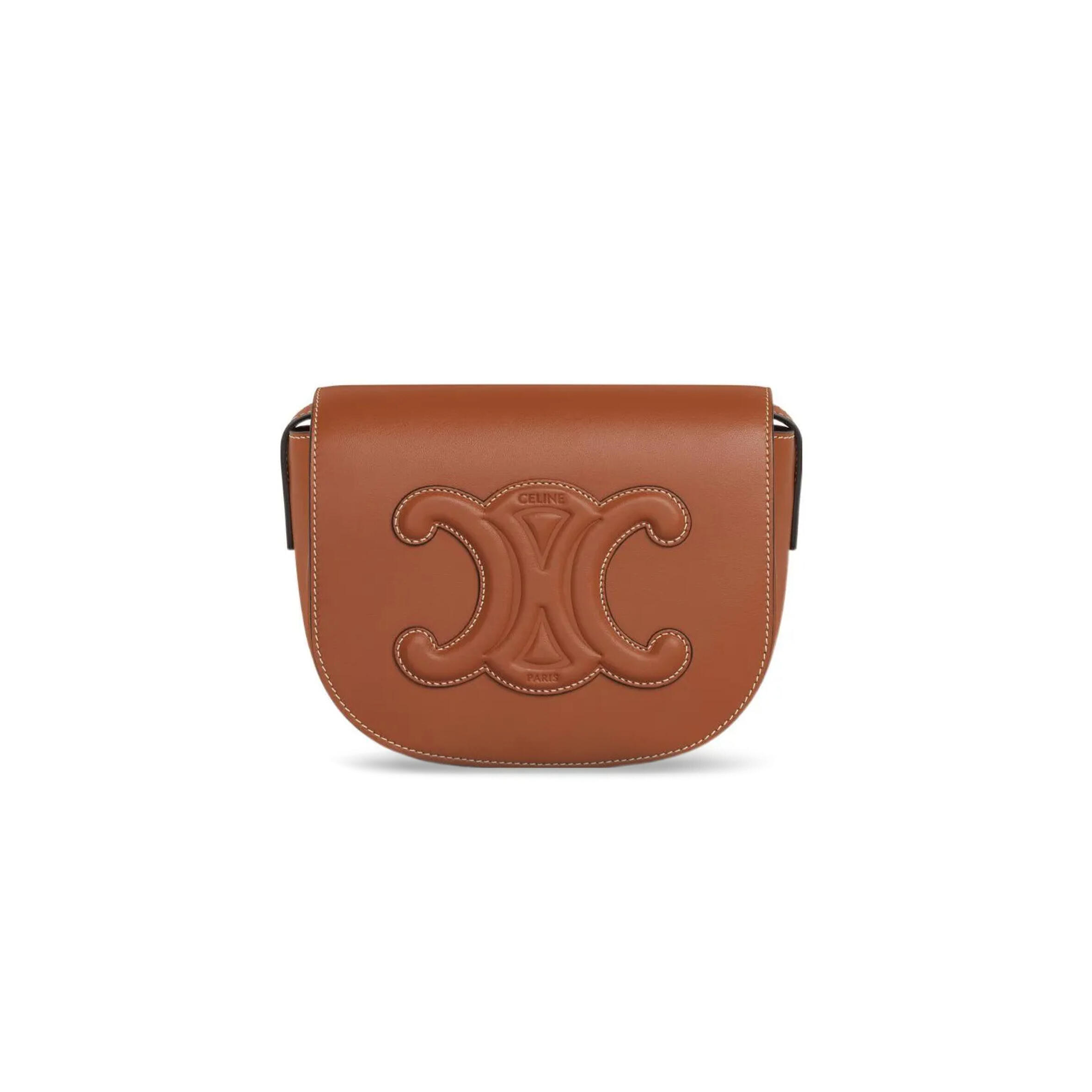 Ce1i*e CROSSBODY IN FOLCO CUIR TRIOMPHE SMOOTH COWHIDE 198263DU3.04LU (18.5*15*7cm) Master Quality