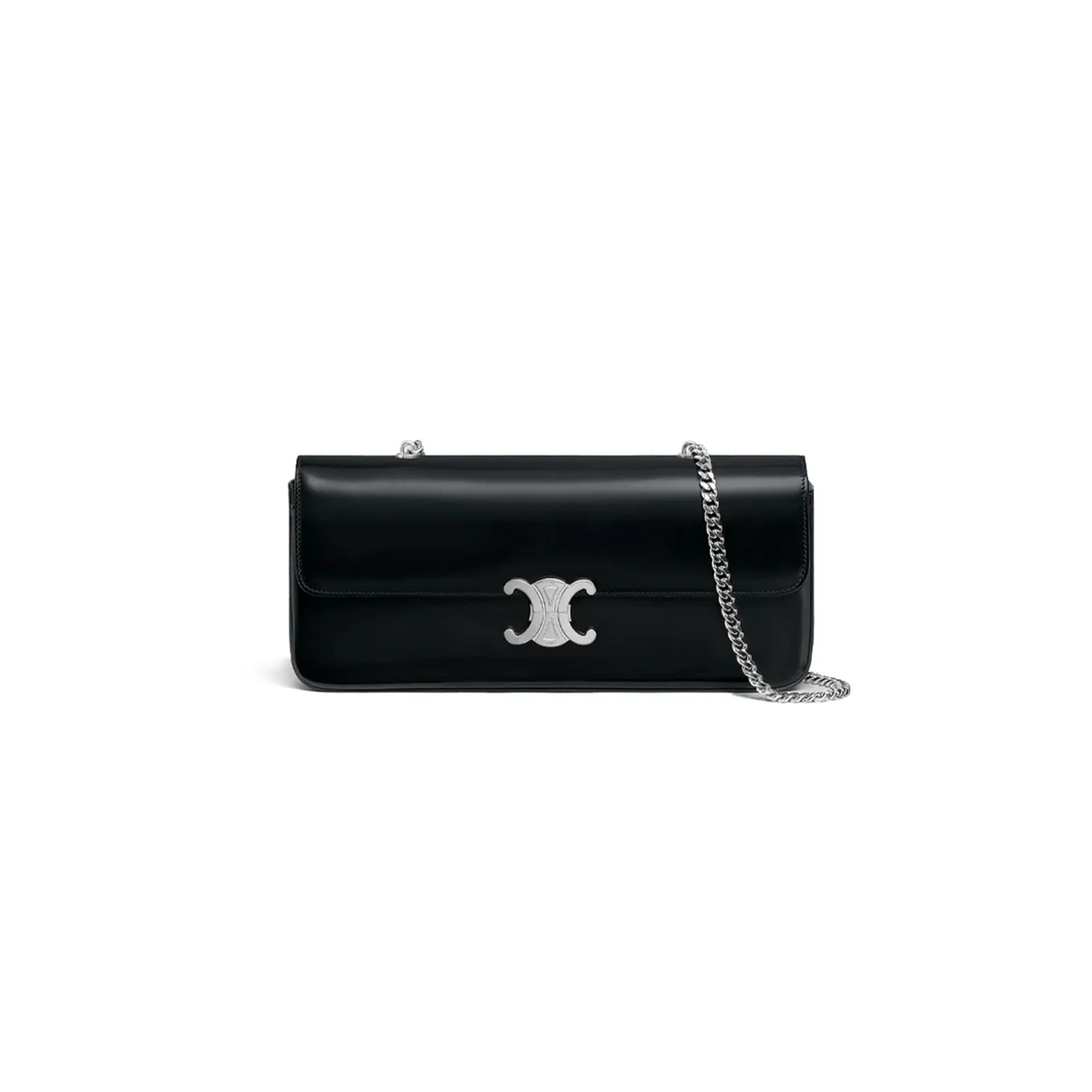 Ce1i*e CHAIN SHOULDER BAG IN TRIOMPHE CANVAS GLOSSY CALFSKIN 197413BF4.38SI (33*13*5cm) Master Quality