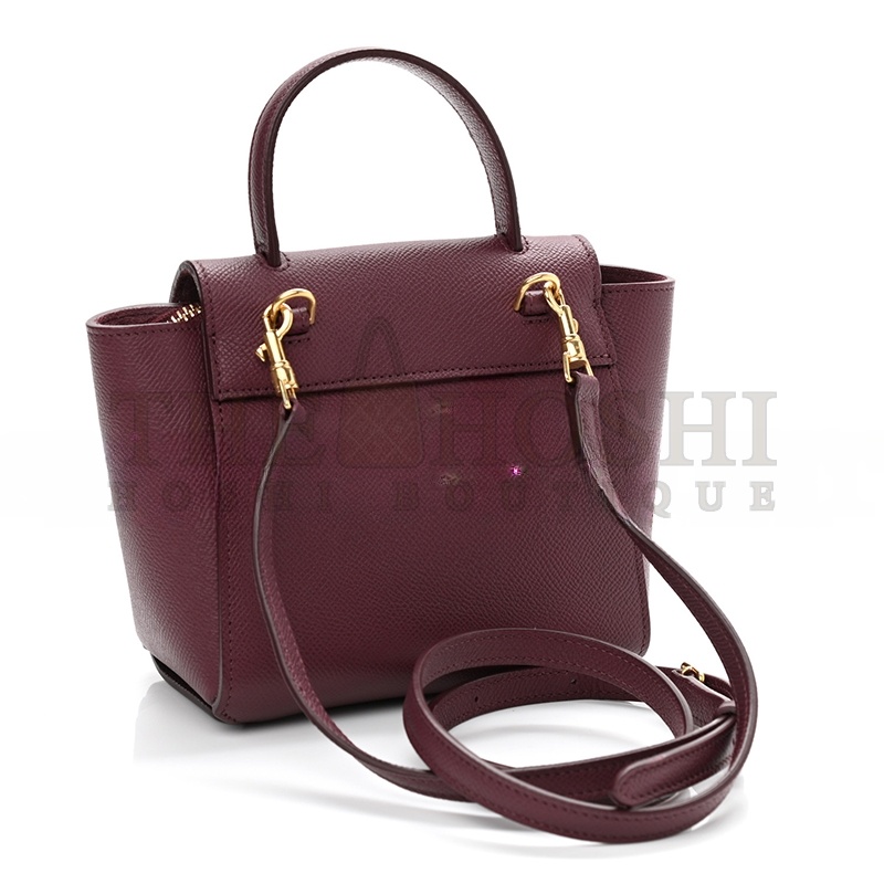 Ce1i*e GRAINED CALFSKIN PICO BELT BAG ACAI 1090152 (15*14*9cm) Master Quality