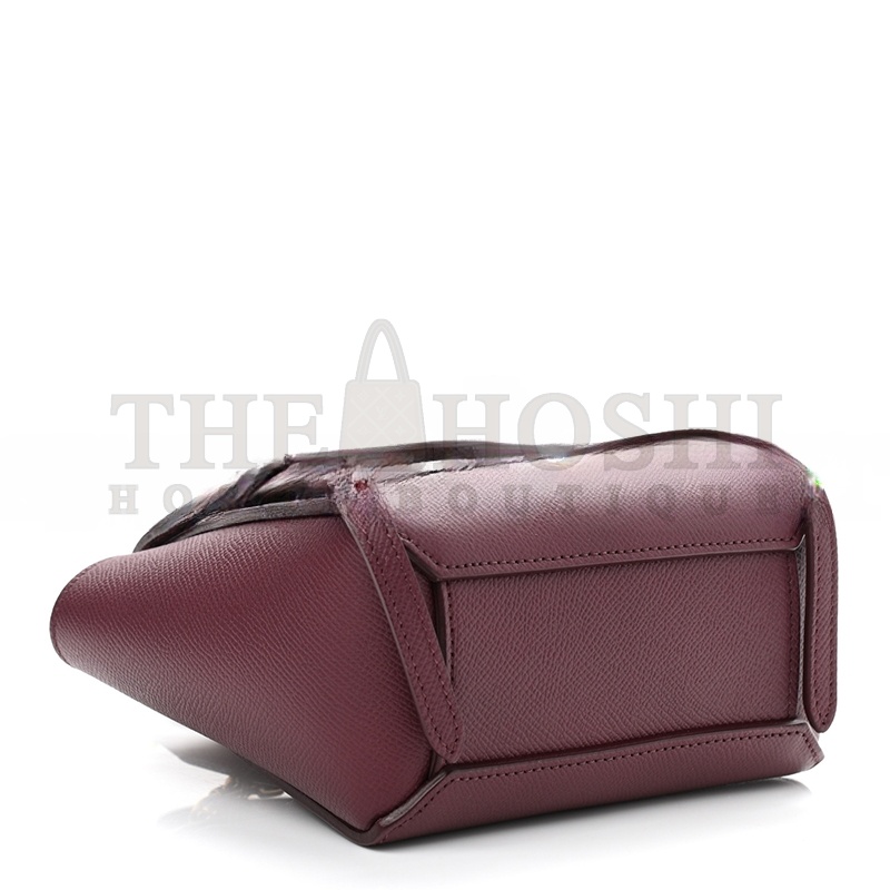 Ce1i*e GRAINED CALFSKIN PICO BELT BAG ACAI 1090152 (15*14*9cm) Master Quality