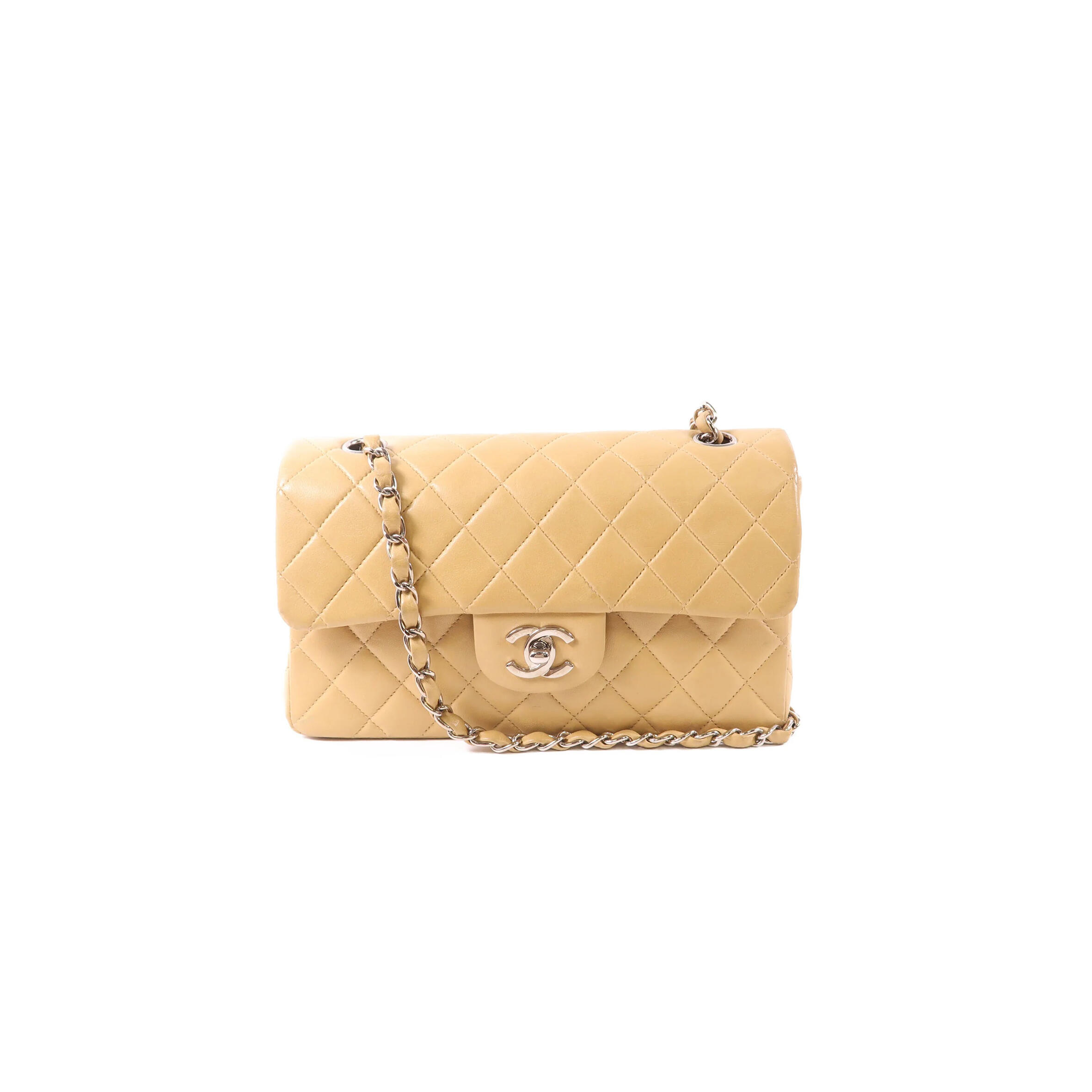 Ch**el VINTAGE CLASSIC SILVER BUCKLE CHAIN SHOULDER BAG  (25.5*15.5*6.5cm) Master Quality