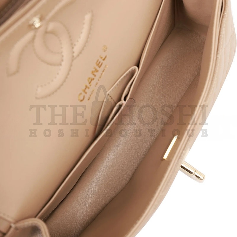 Ch**el CAVIAR QUILTED SMALL CLASSIC DOUBLE FLAP 1055216 (25*15*7cm) Master Quality