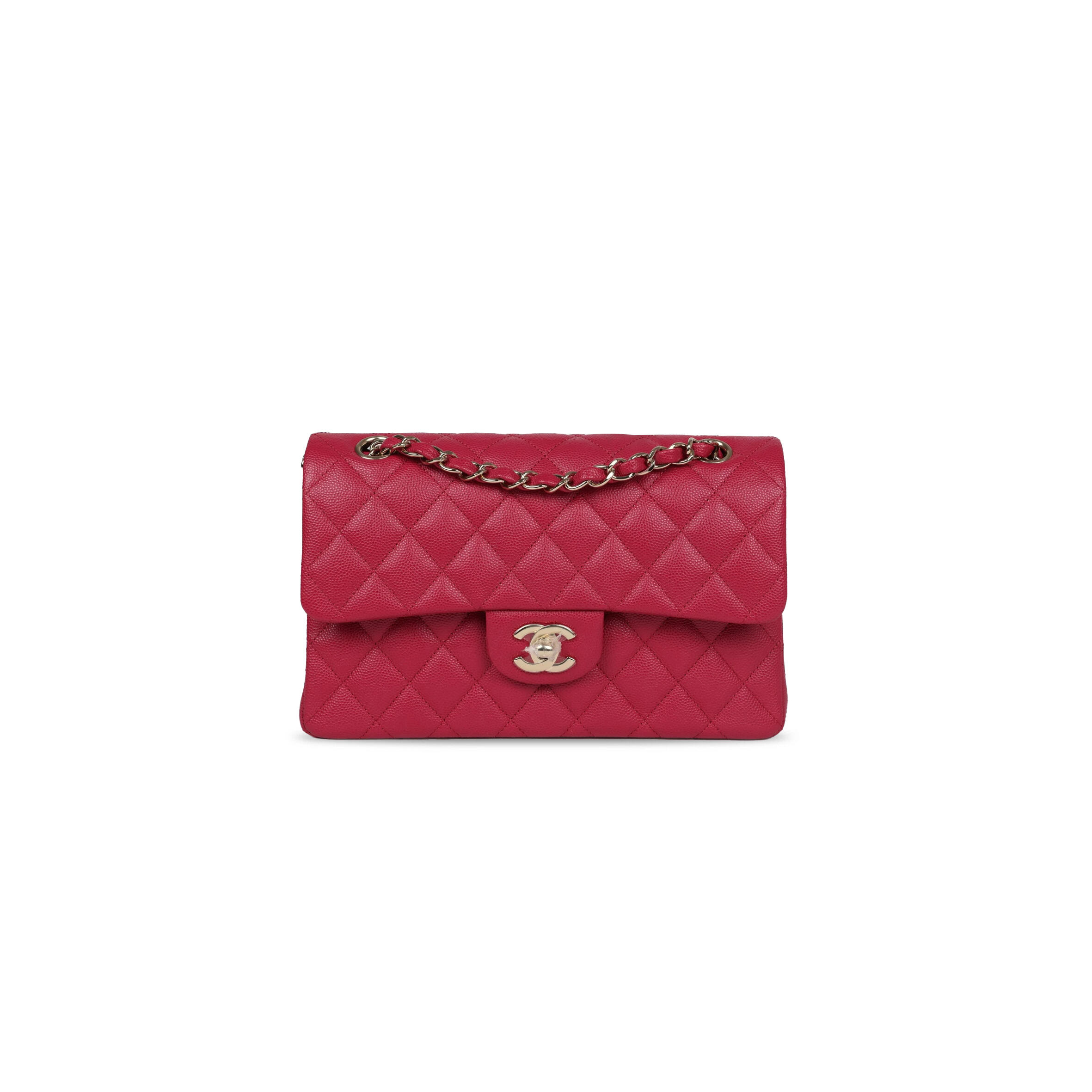 Ch**el CAVIAR QUILTED SMALL DOUBLE FLAP 1747998 (23*13*6cm) Master Quality