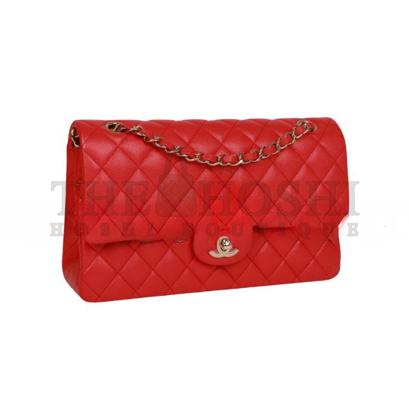 Ch**el CAVIAR QUILTED MEDIUM DOUBLE FLAP 1200354 (25*15*7cm) Master Quality