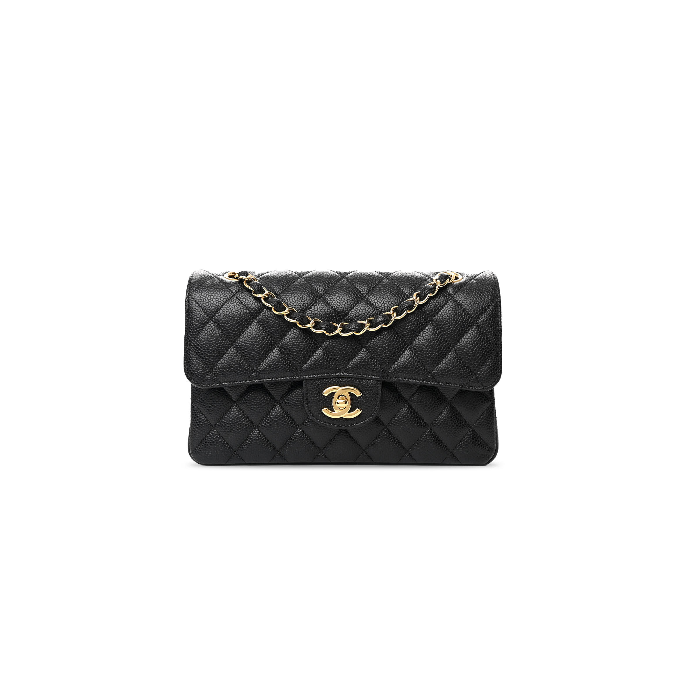 Ch**el CAVIAR QUILTED SMALL DOUBLE FLAP 1635765 (23*14*6cm) Master Quality