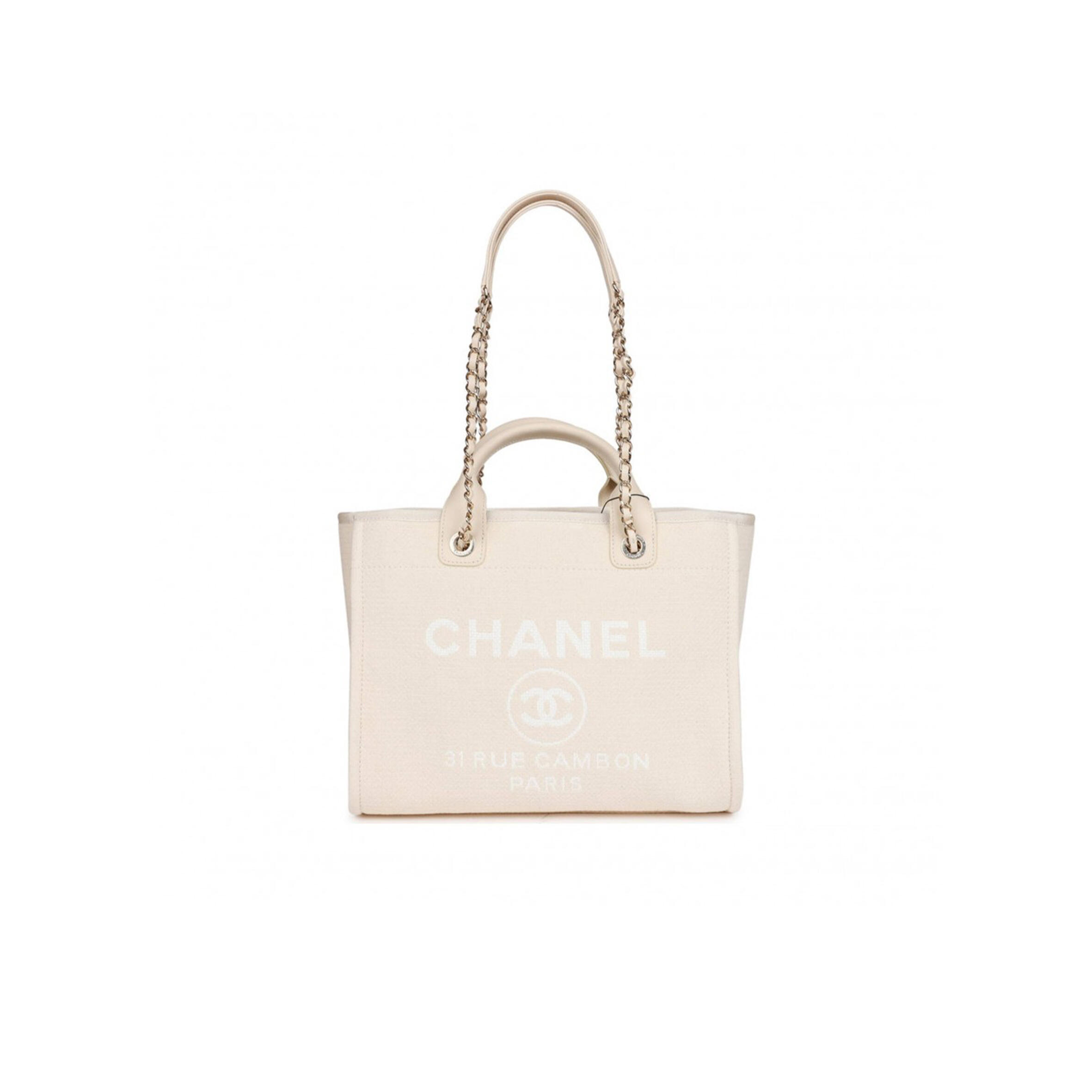 Ch**el MEDIUM DEAUVILLE SHOPPING BAG 1544102 (33*28*16cm) Master Quality