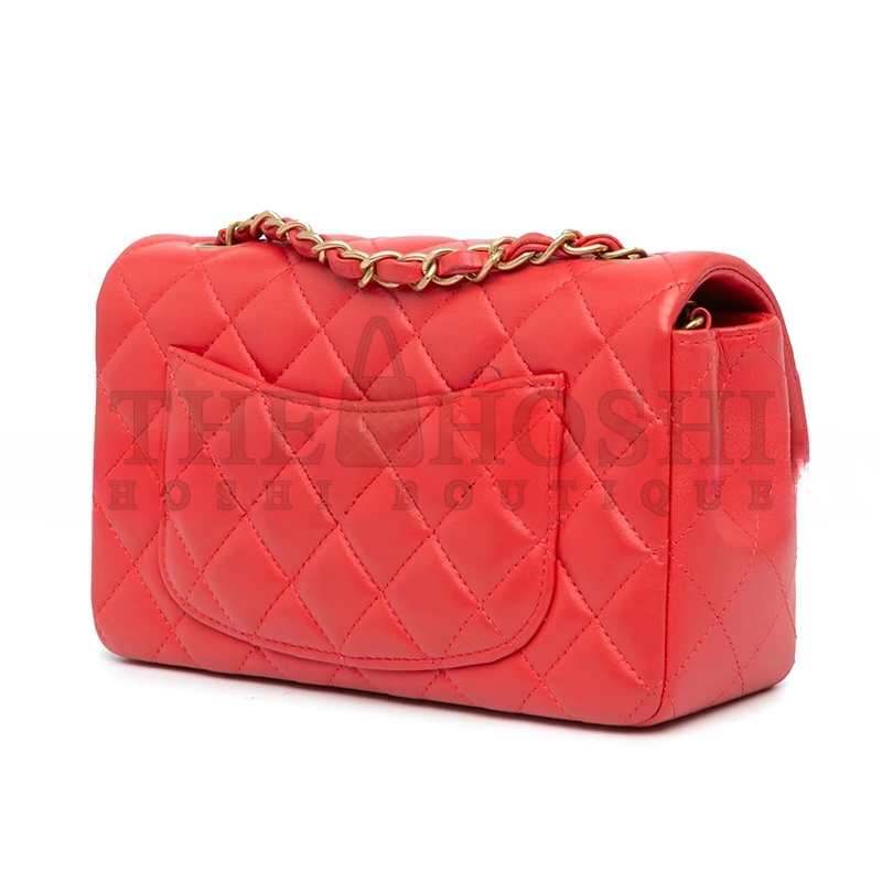 Ch**el CLASSIC SINGLE MINI FLAP 1107019 (20*12*6cm) Master Quality