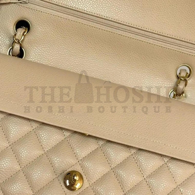 Ch**el CAVIAR QUILTED MEDIUM DOUBLE FLAP 1507170 (25.5*15.5*6.5cm) Master Quality