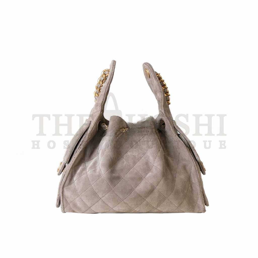 Ch**el  25C SUEDE POCKET HOBO BAG (30*26*14cm) Master Quality