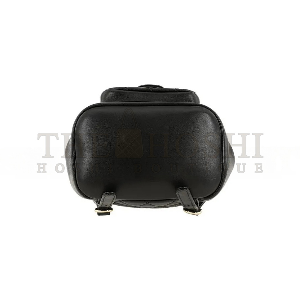 Ch**el DUMA SHEEPSKIN BACKPACK BLACK (18.5*18*12cm) Master Quality