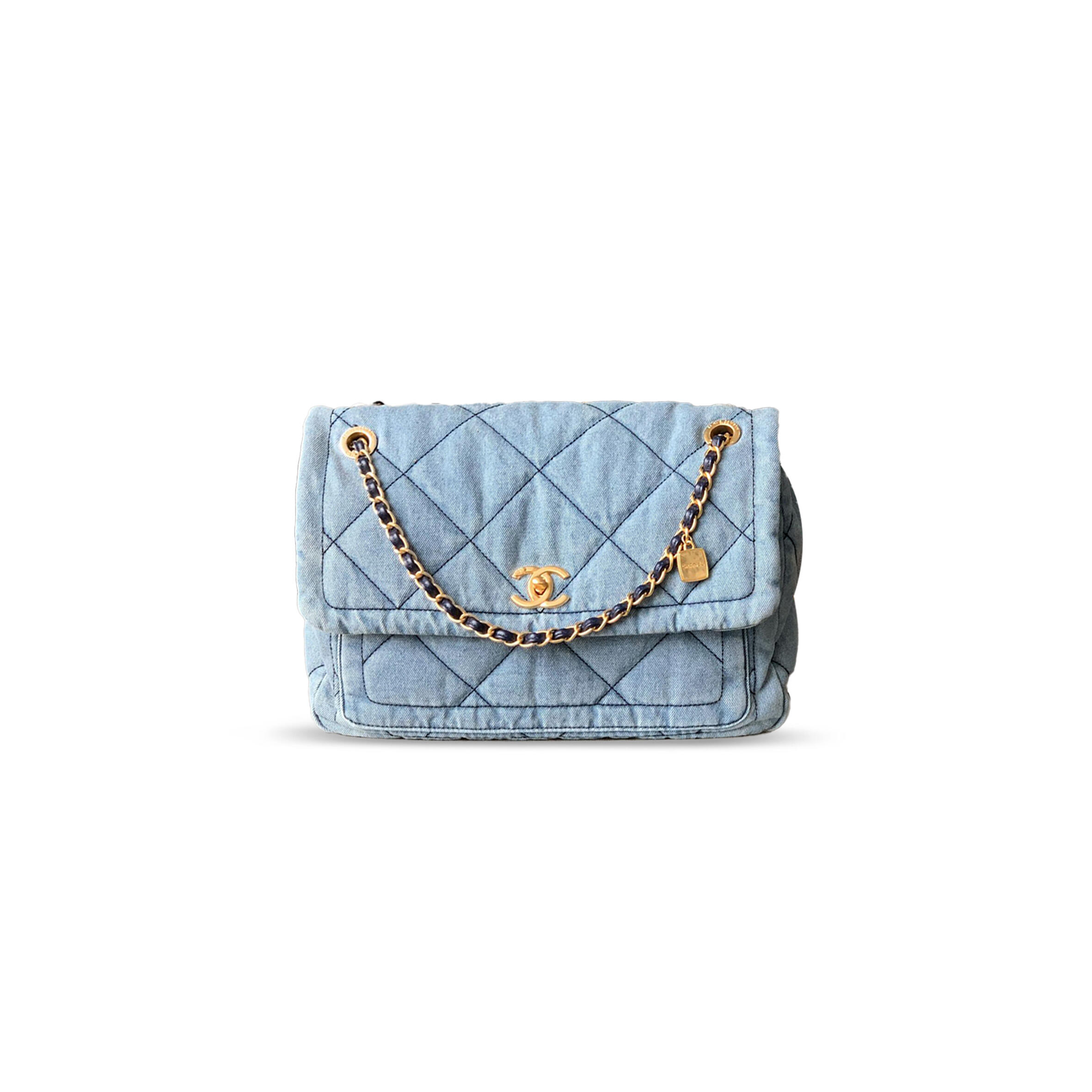 Ch**el DENIM CLASSIC FLAP BAG  (30*17*10cm) Master Quality