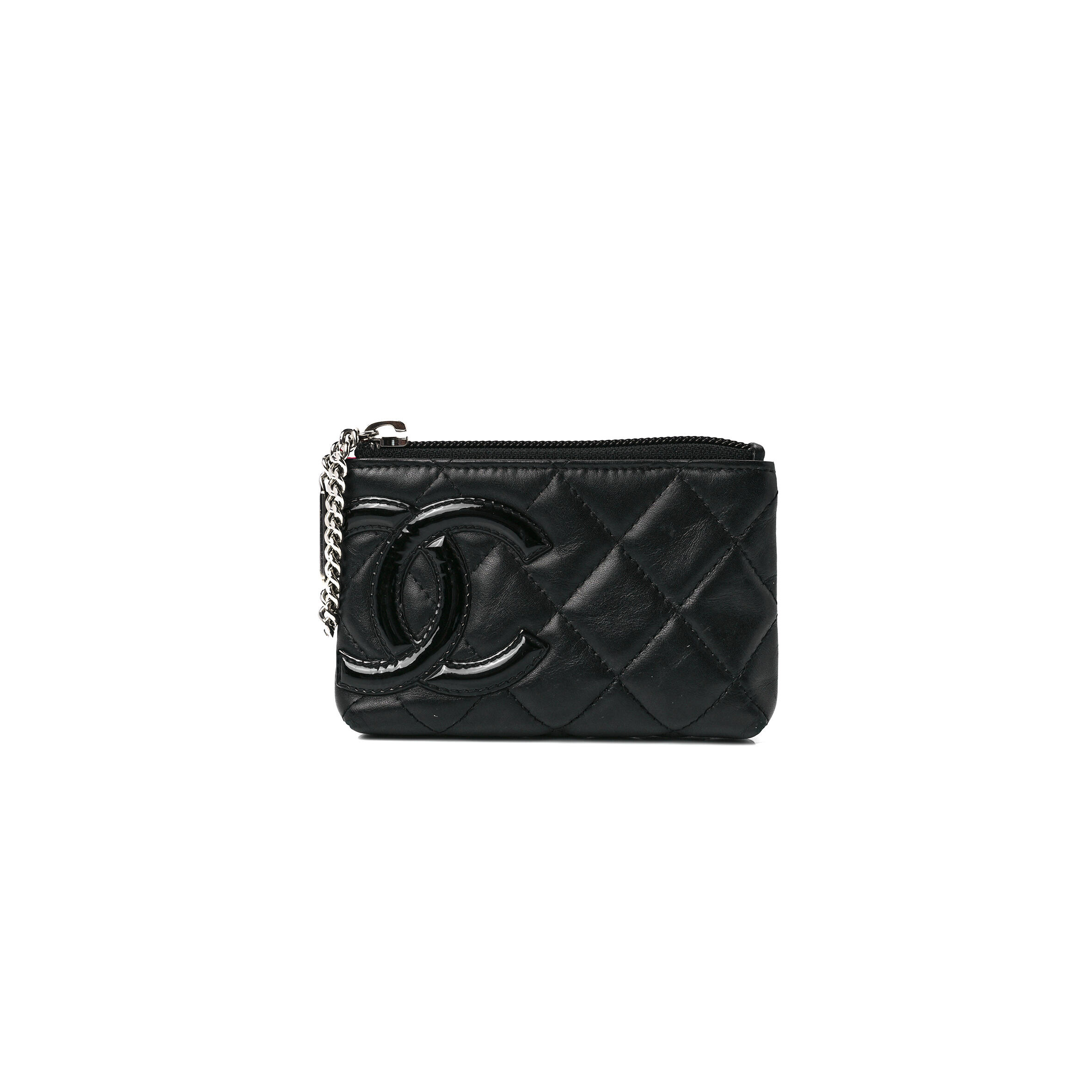 Ch**el CAMBON KEY POUCH BLACK 1259291 (13*8*3cm) Master Quality