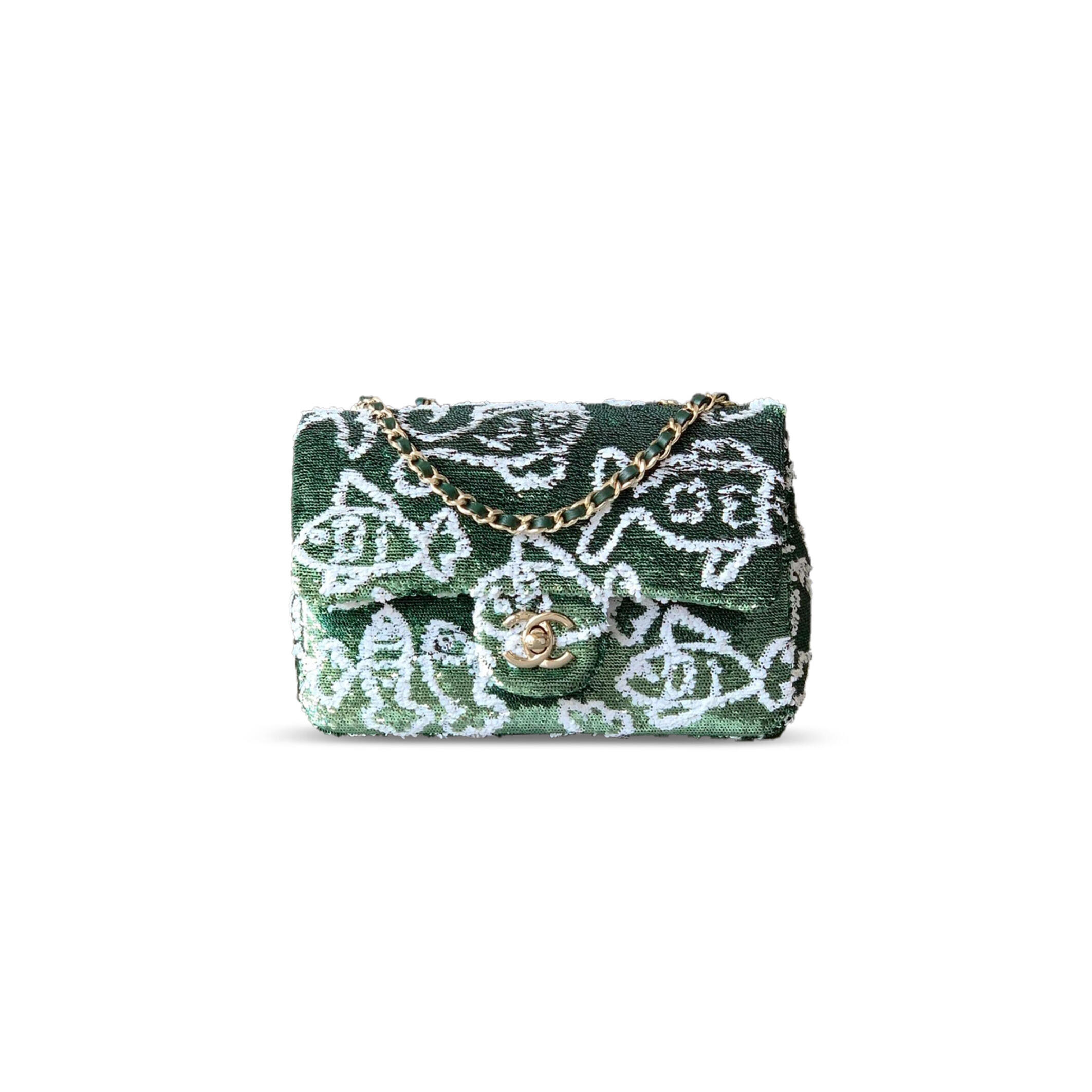 Ch**el RECTANGULAR MINI FLAP BAG 296361 (20*12*6cm) Master Quality