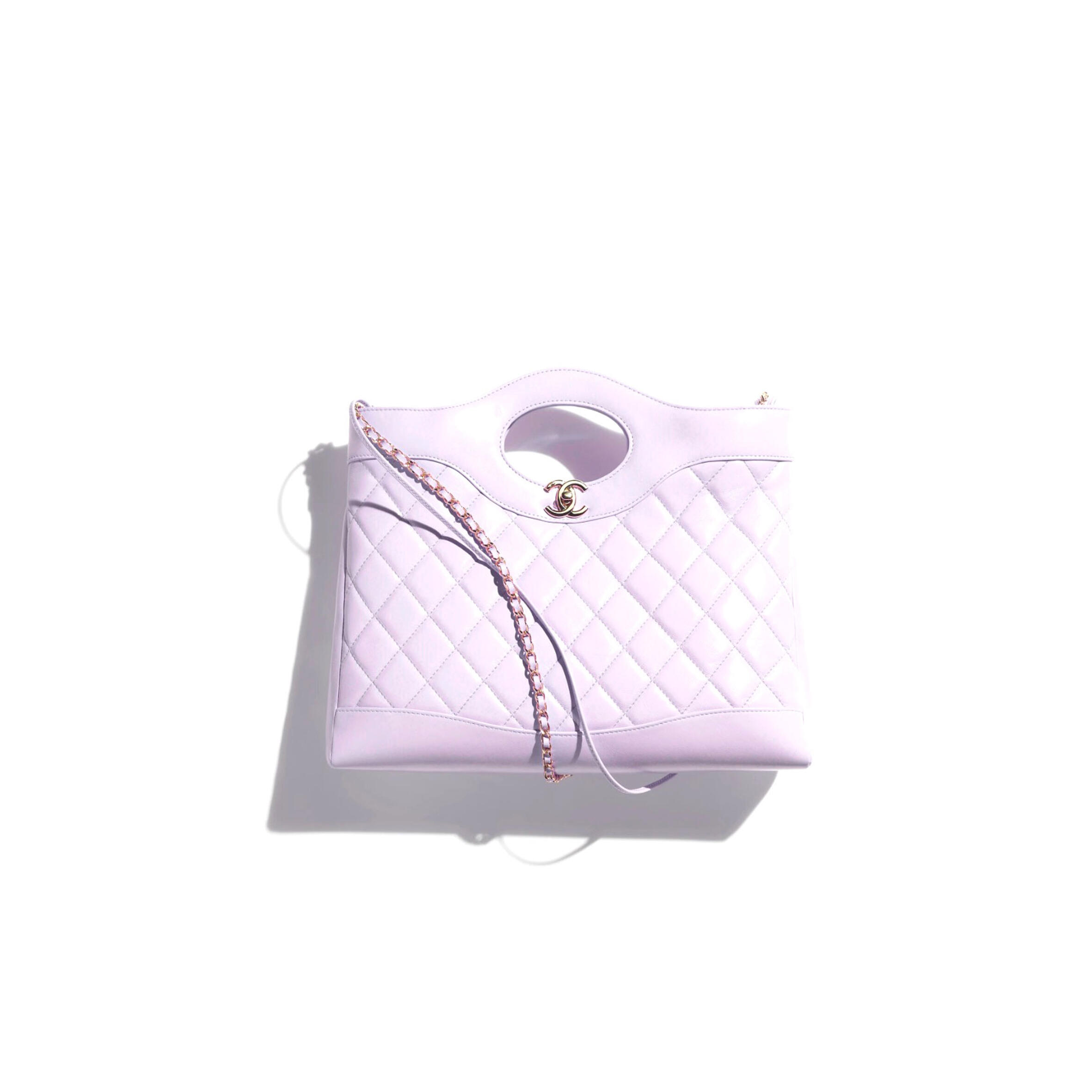 Ch**el 31 LILAC SHOPPING TOTE AS4857 (36*30*9cm) Master Quality