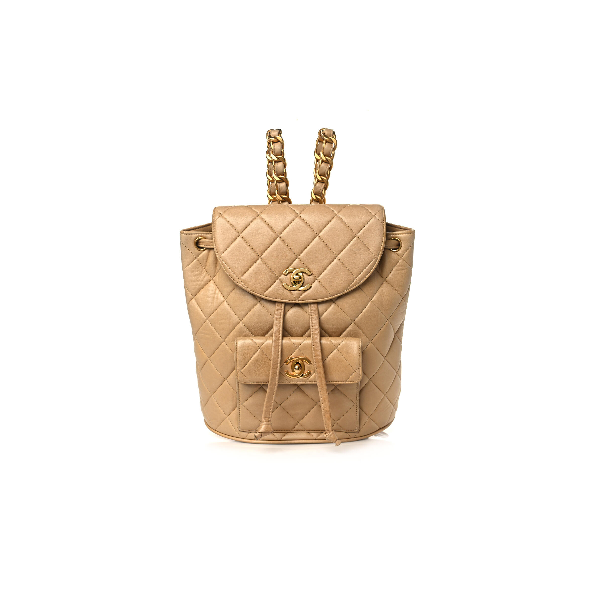 Ch**el LAMBSKIN QUILTED BACKPACK 1166094 (22*22*10cm) Master Quality