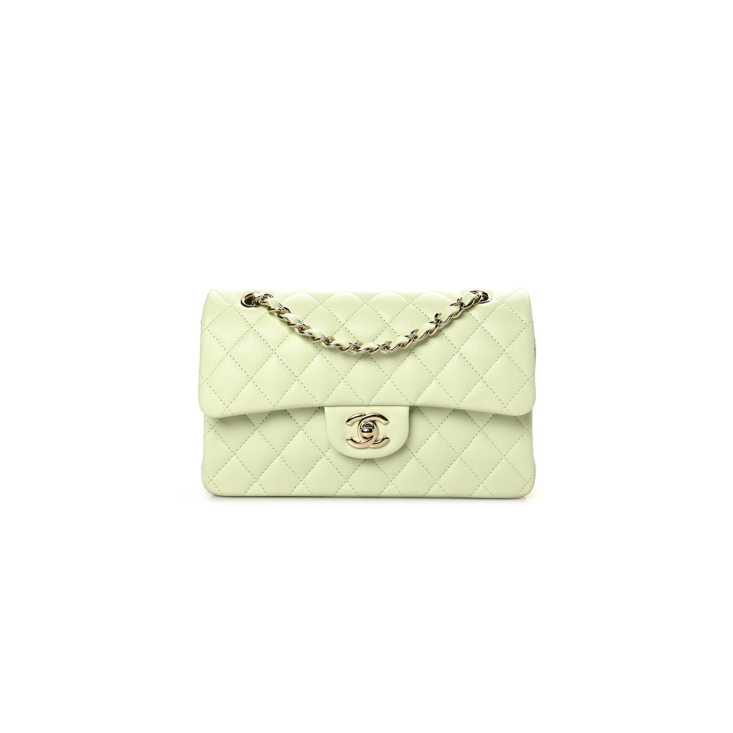 Ch**el CAVIAR QUILTED SMALL DOUBLE FLAP 1152132 (23*14.5*6cm) Master Quality