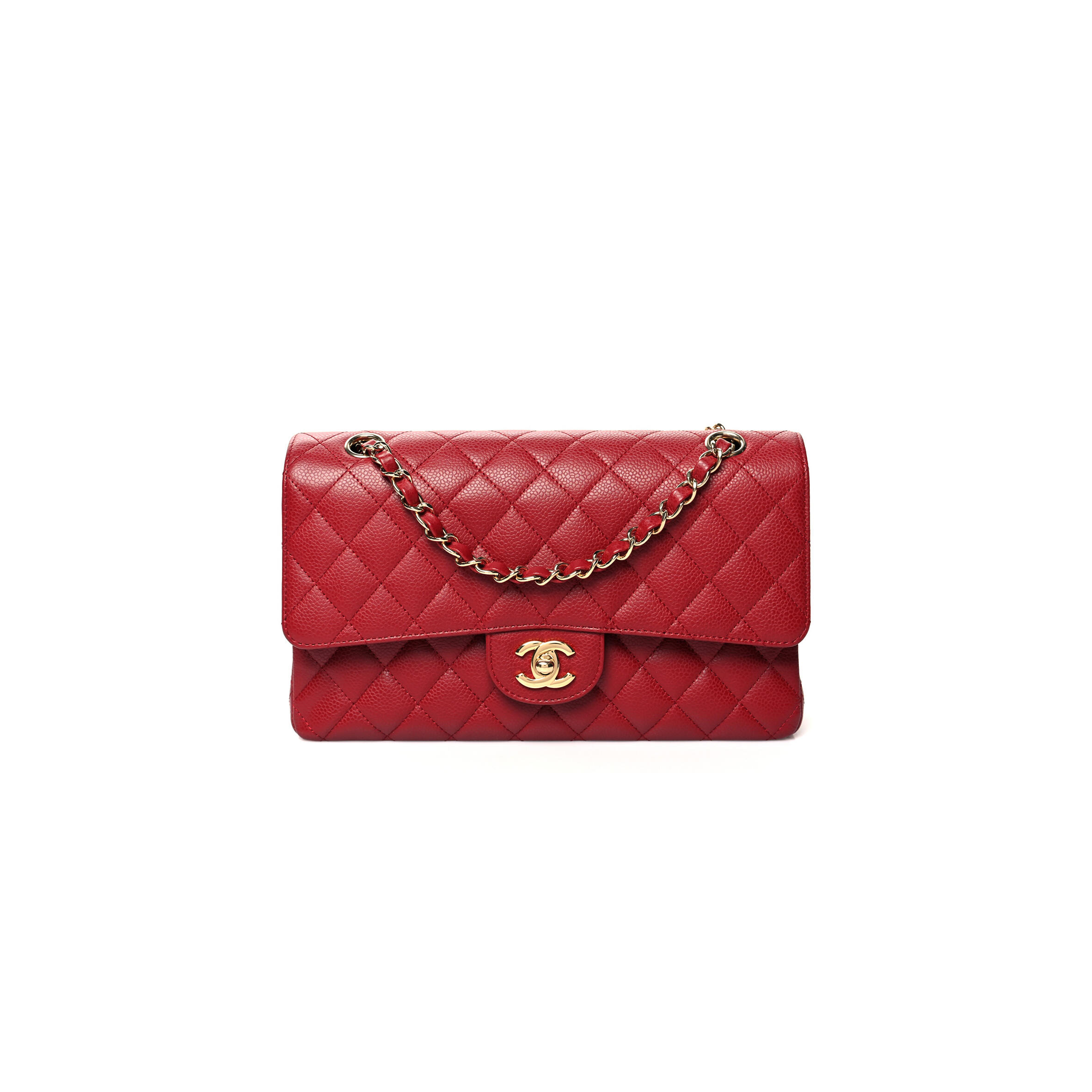 Ch**el CAVIAR QUILTED MEDIUM DOUBLE FLAP 1176682 (25*15*6cm) Master Quality