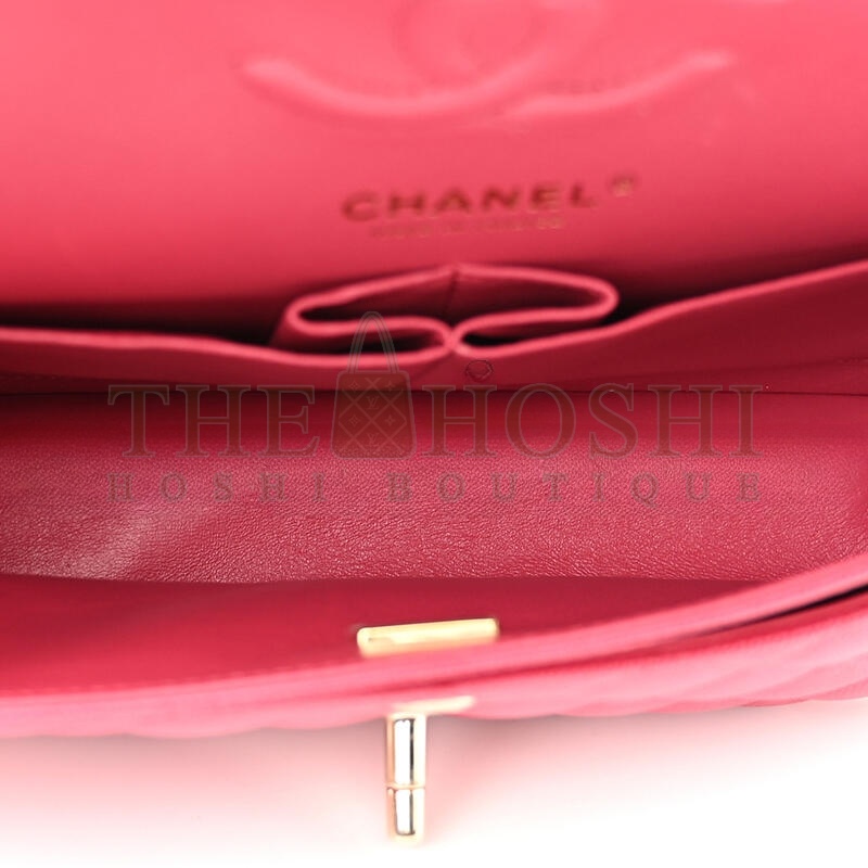 Ch**el CAVIAR QUILTED SMALL DOUBLE FLAP 1411761 (23*14.5*6cm) Master Quality