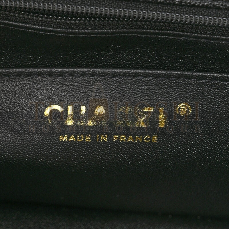 Ch**el CAVIAR QUILTED MINI TOP HANDLE FLAP 1161131 (20*12*7cm) Master Quality