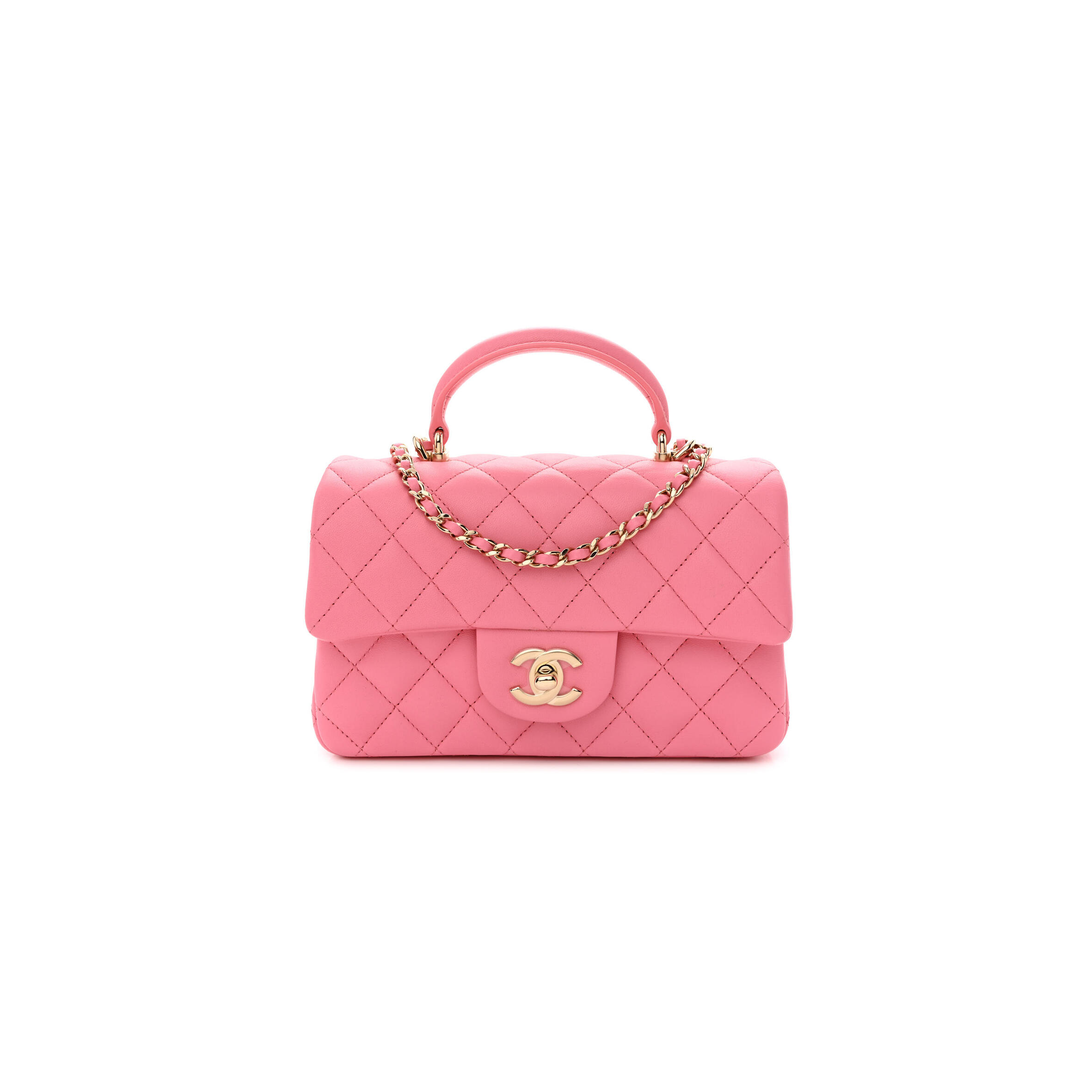 Ch**el MINI TOP HANDLE FLAP 1287460 (20*13*6cm) Master Quality