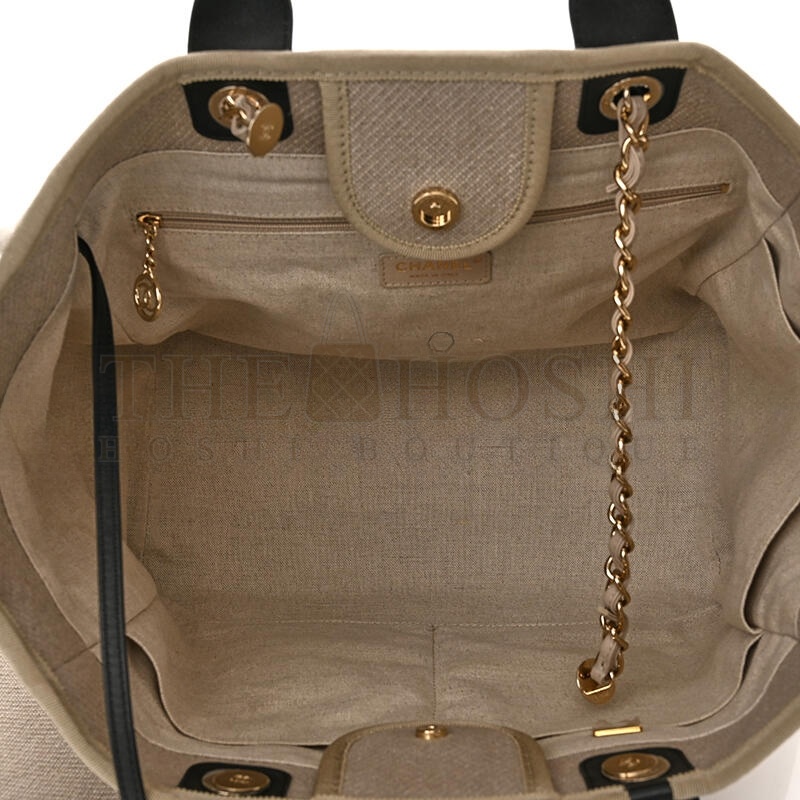 Ch**el MIXED FIBERS MEDIUM DEAUVILLE TOTE 1189087 (38*28*20cm) Master Quality