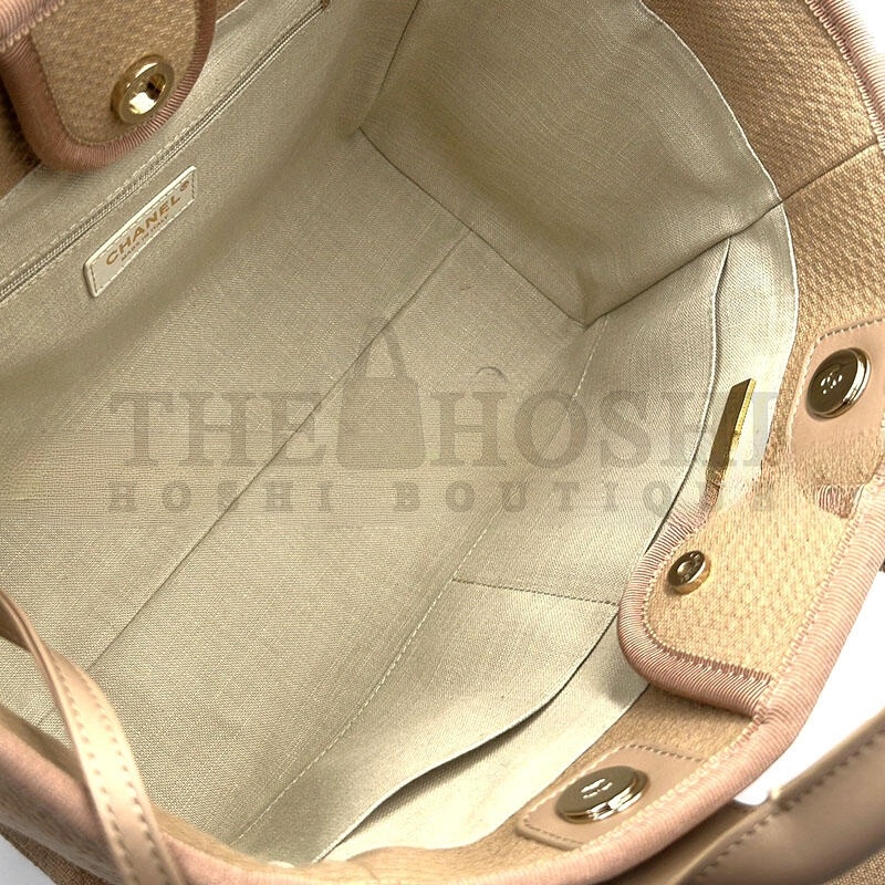 Ch**el MIXED FIBERS SMALL DEAUVILLE TOTE 142010 (39*24*17cm) Master Quality