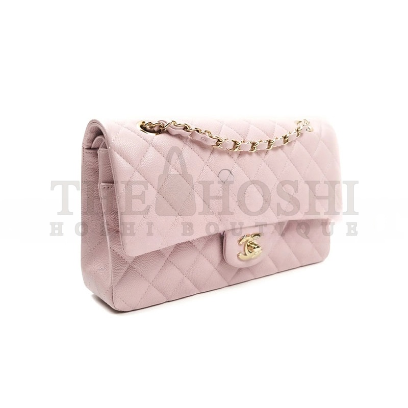 Ch**el CAVIAR QUILTED MEDIUM CLASSIC DOUBLE FLAP 1211045 (25*15*7cm) Master Quality