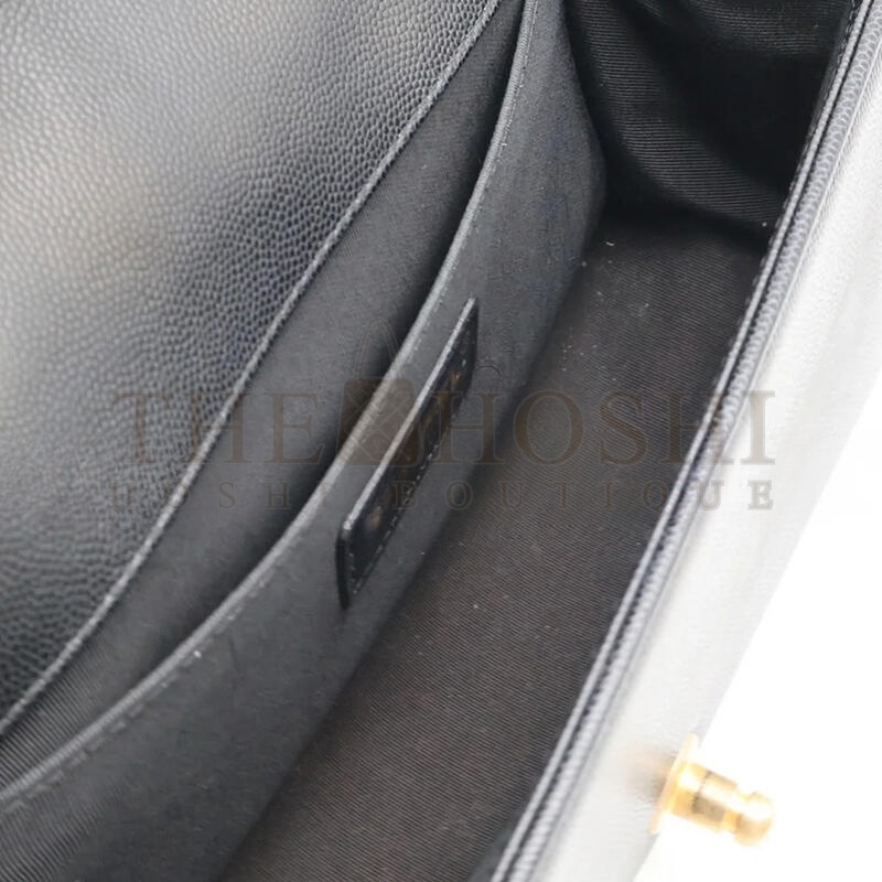 Ch**el CAVIAR MEDIUM QUILTED BOY BLACK A67086 B08358 94305 (25*15*8cm) Master Quality