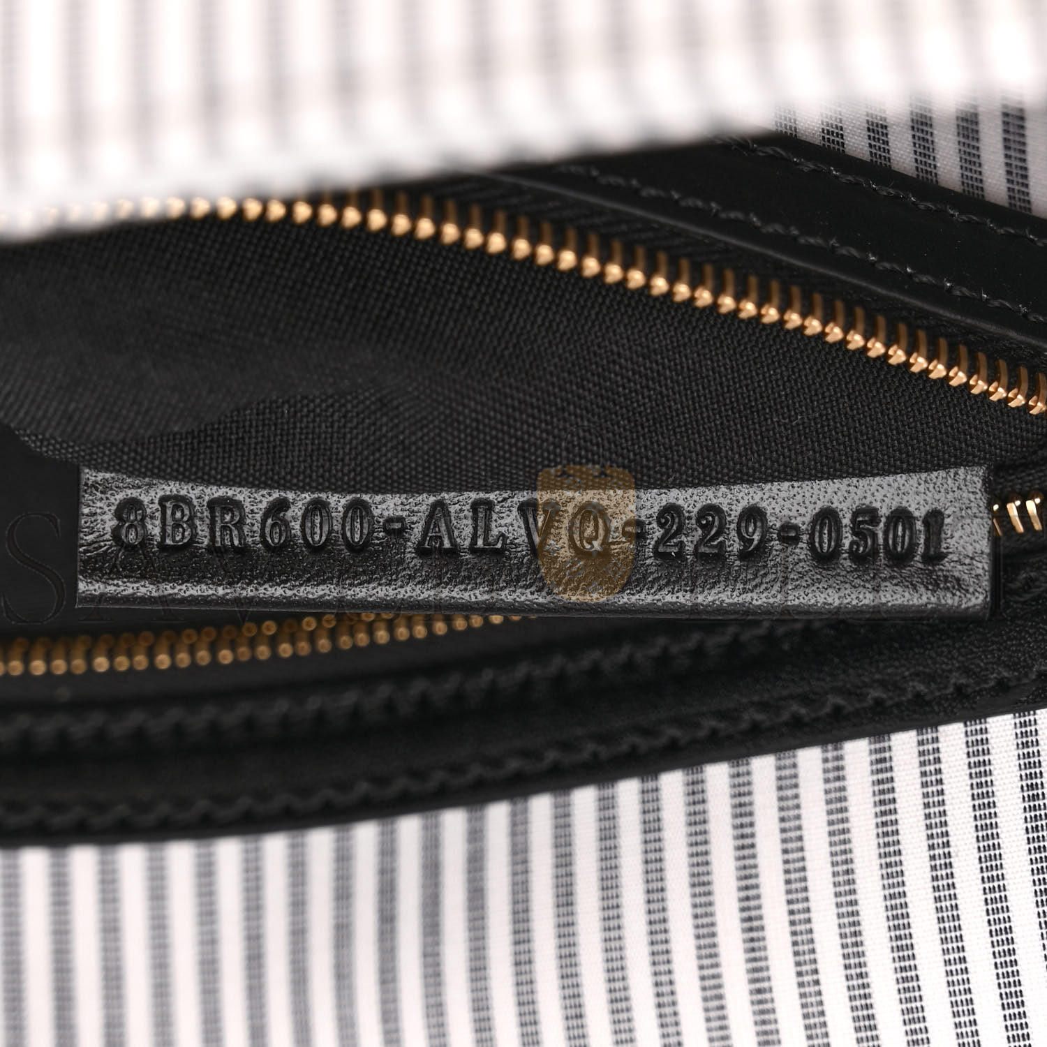 F**di COTTON CUOIO BRETAGNA STRIPED BAGUETTE GRIGIO WHITE BLACK (27*15*6cm) Master Quality