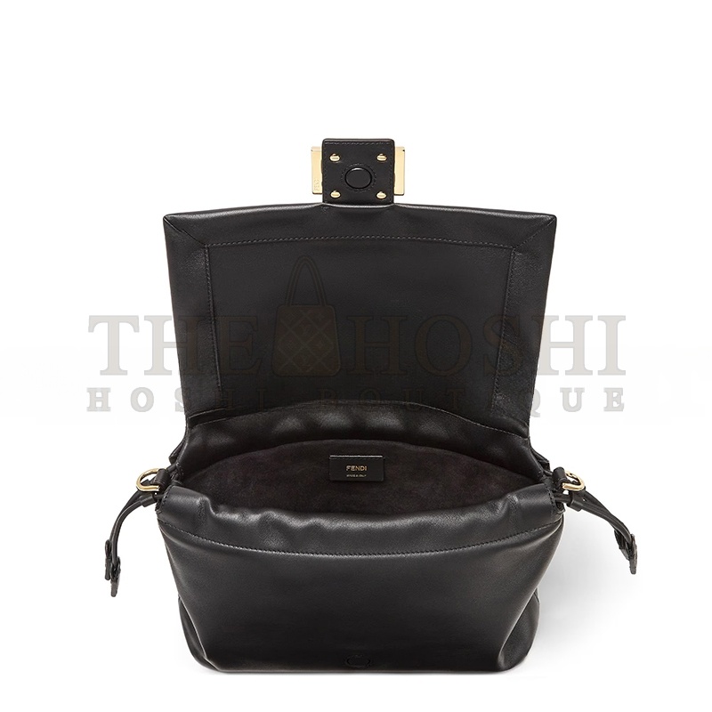 F**di MAMMA BAGUETTE MEDIUM BLACK NAPPA LEATHER BAG 8BR833AQ0DF0KUR (26.5*18*8.5cm) Master Quality