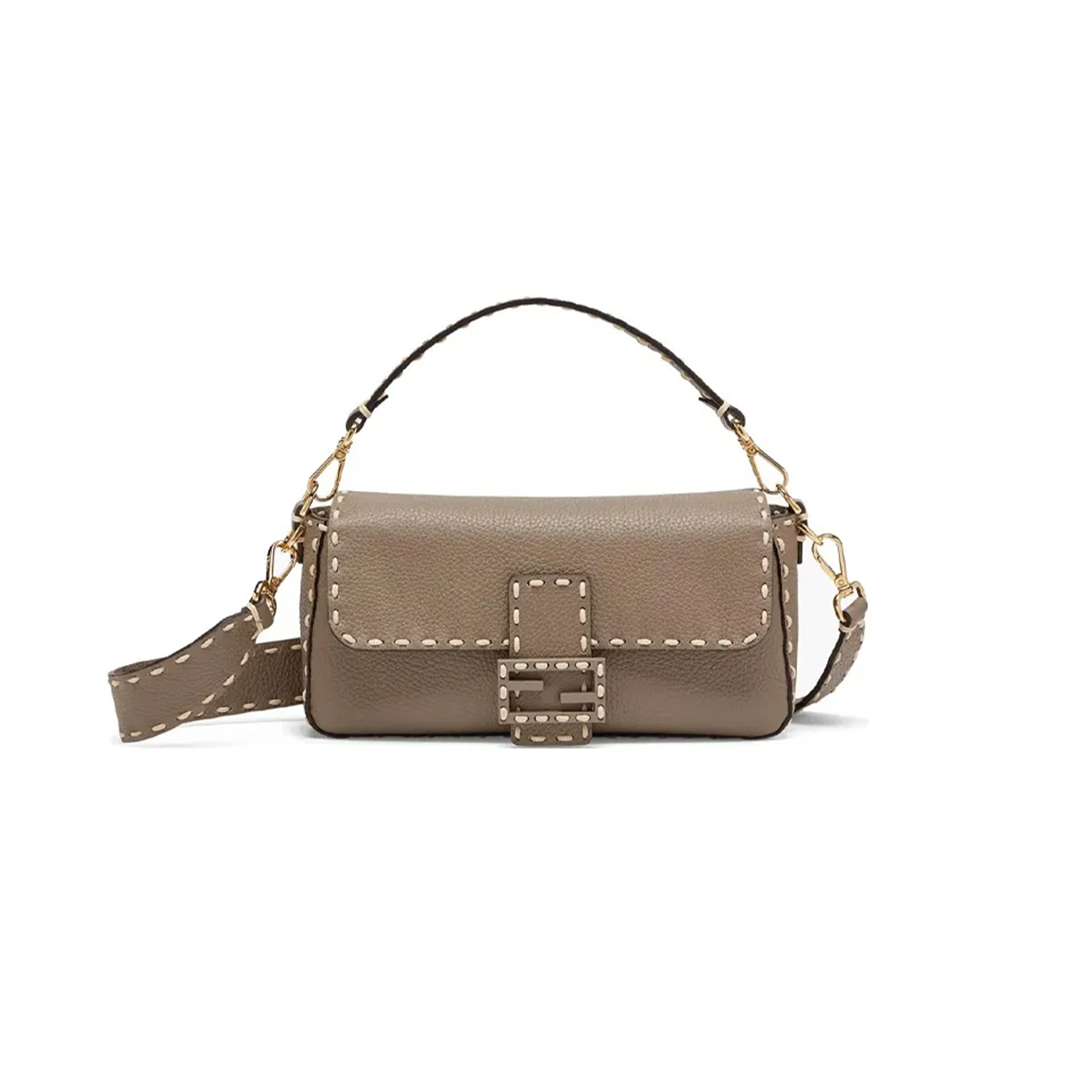 F**di BAGUETTE LEATHER BAG 8BR600AH95F1F1M (27*15*6cm) Master Quality