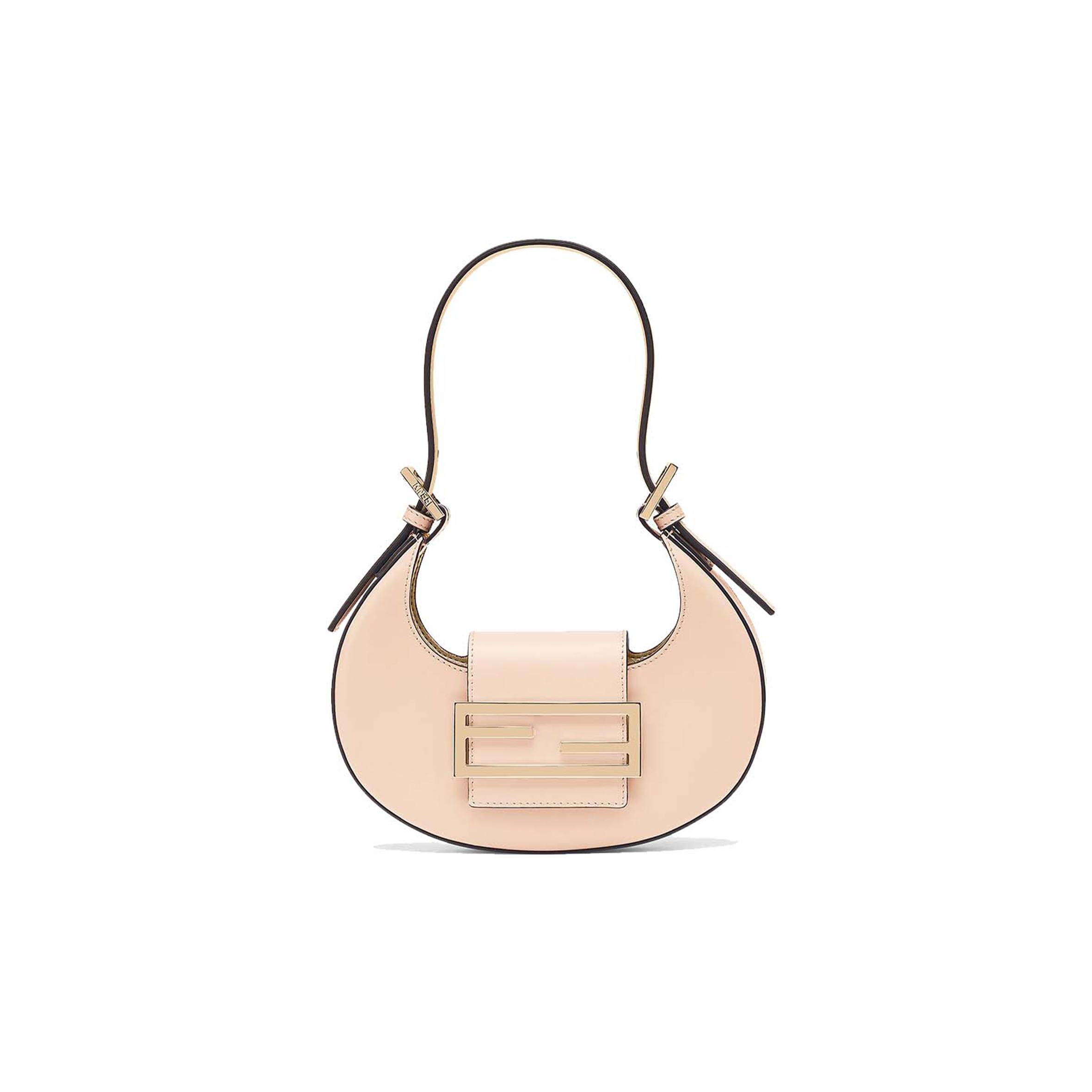 F**di COOKIE - PALE PINK LEATHER MINI BAG 8BS065AAIWF14N1 (22*17.5*4.5cm) Master Quality