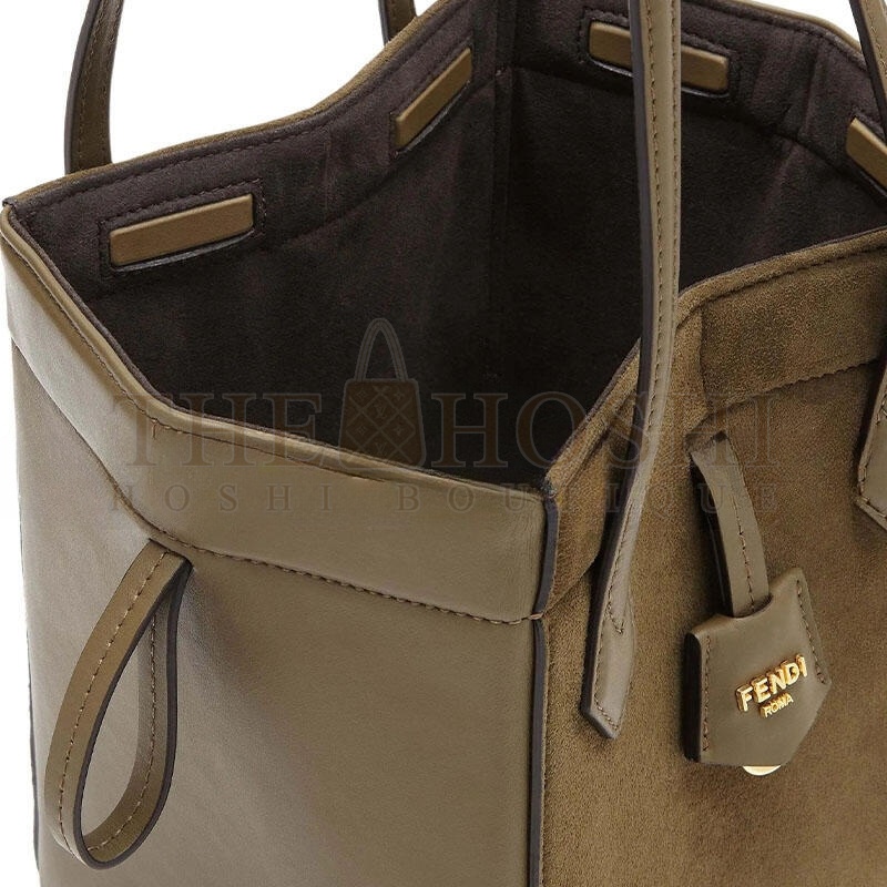 F**di ORIGAMI MINI LEATHER GREEN 8BS083AS79F1PPT (19*15*15cm) Master Quality