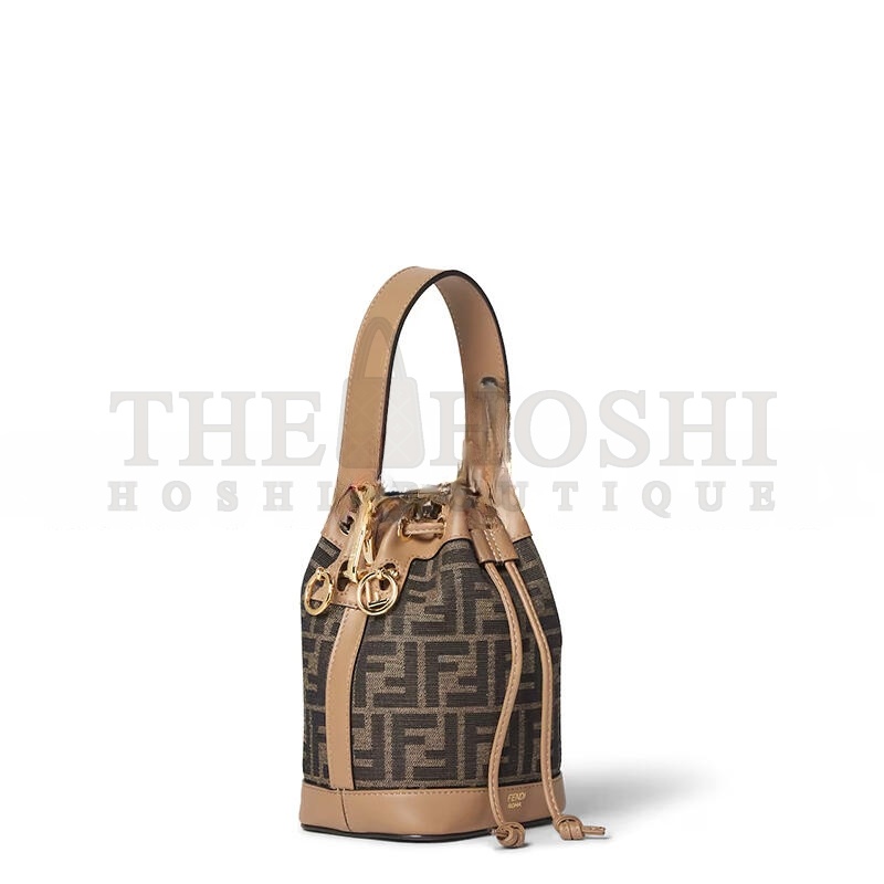 F**di MON TRESOR FABRIC BROWN 8BS093ALP3F1AOE (18*14*12cm) Master Quality