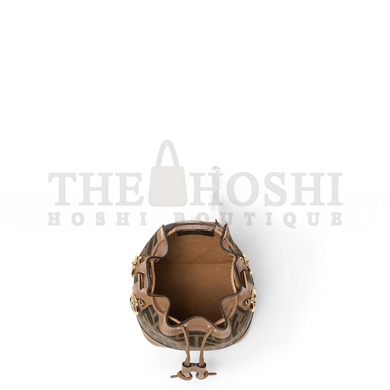 F**di MON TRESOR FABRIC BROWN 8BS093ALP3F1AOE (18*14*12cm) Master Quality