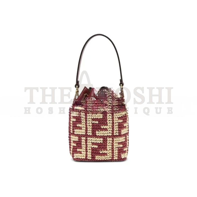 F**di MINI MON TRESOR LOGO BUCKET BAG ANEMONE 8BS010AD6JF1C14 (18*12*10cm) Master Quality