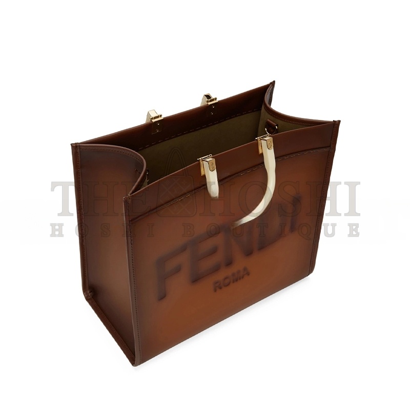 F**di BROWN LARGE SUNSHINE TOTE (40.5*35*21.5cm) Master Quality