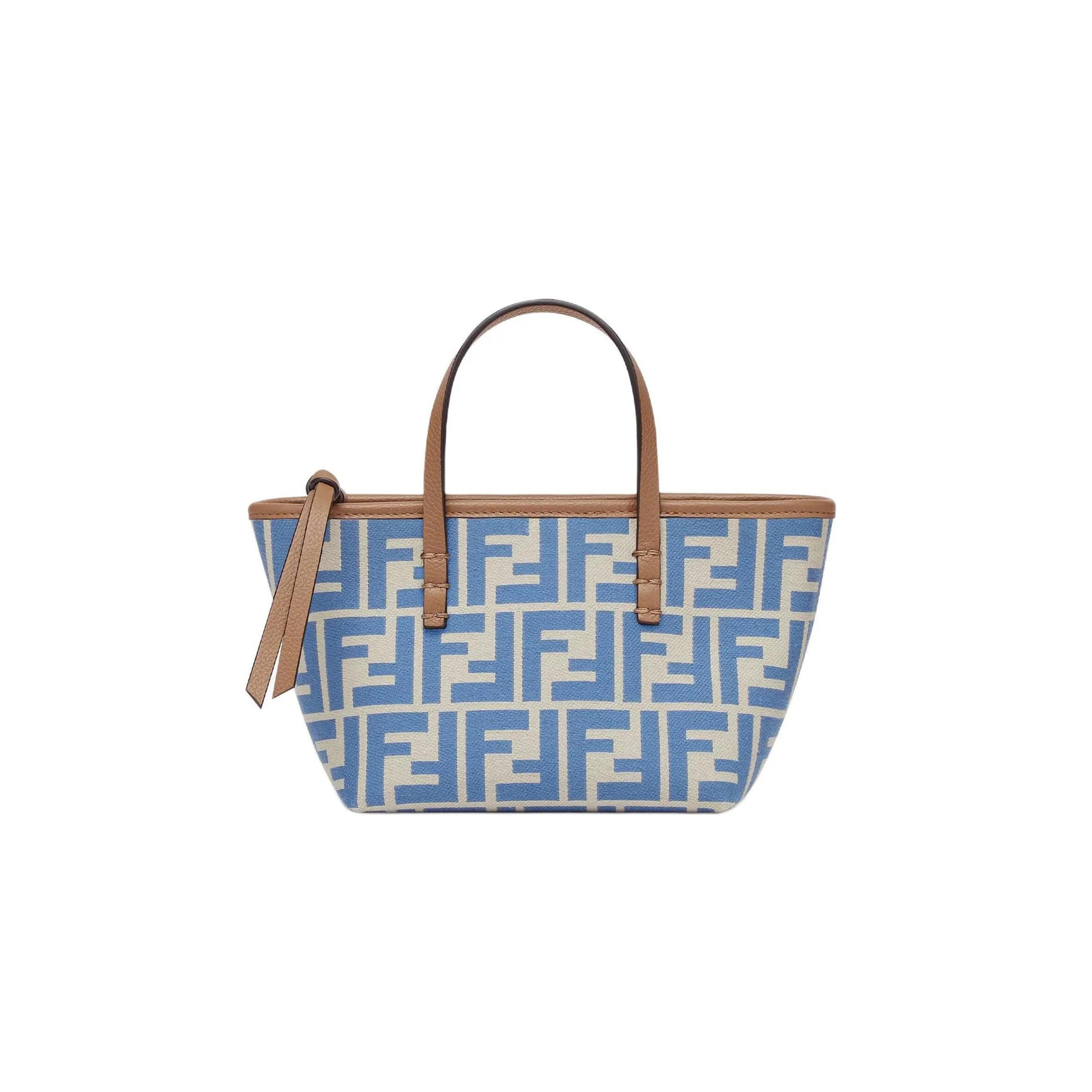 F**di ROLL FF JACQUARD MINI TOTE BAG 8BS09ANWTF1NPY (18*14*12cm) Master Quality