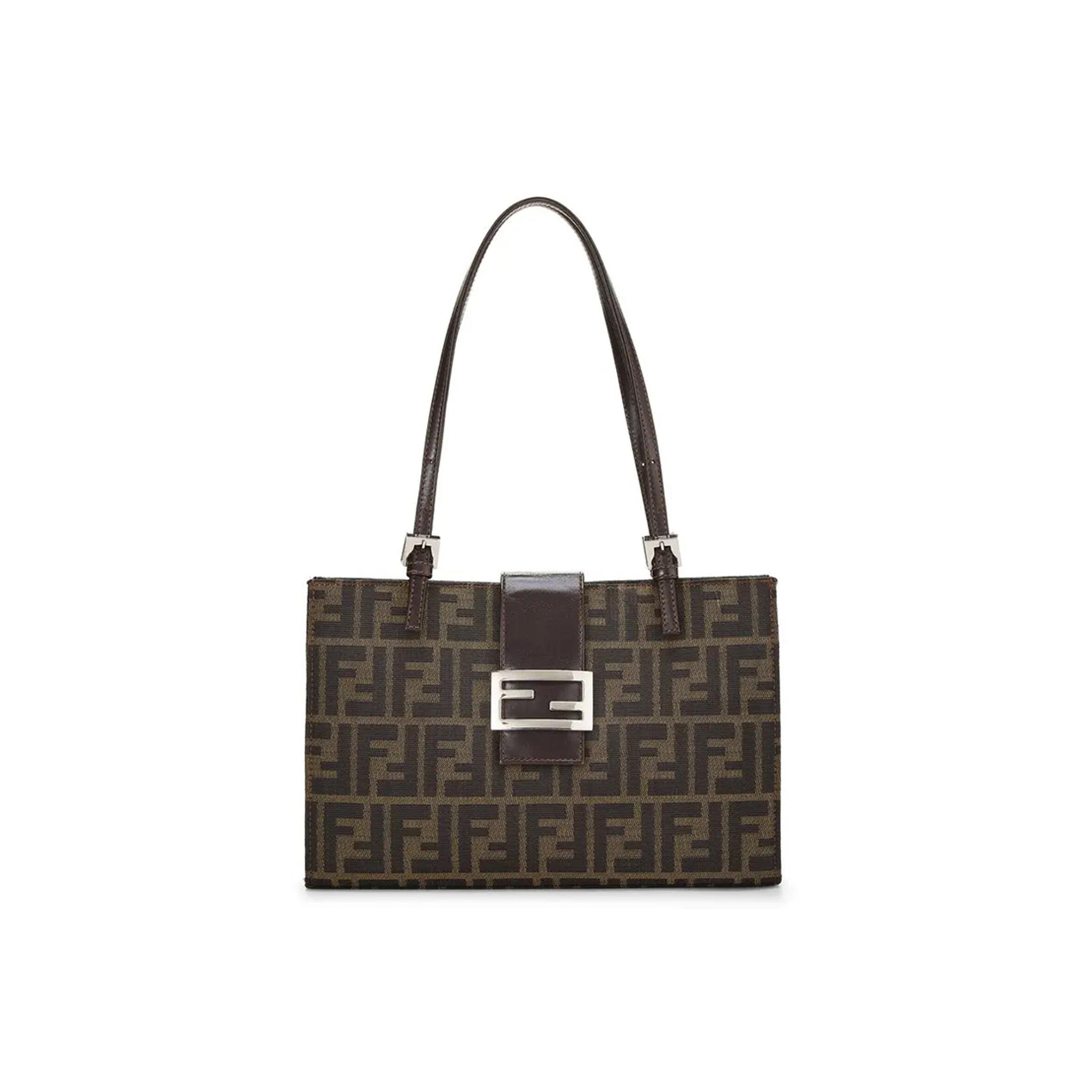 F**di SMALL ZUCCA CANVAS SHOPPING TOTE BAG (28*20*8cm) Master Quality