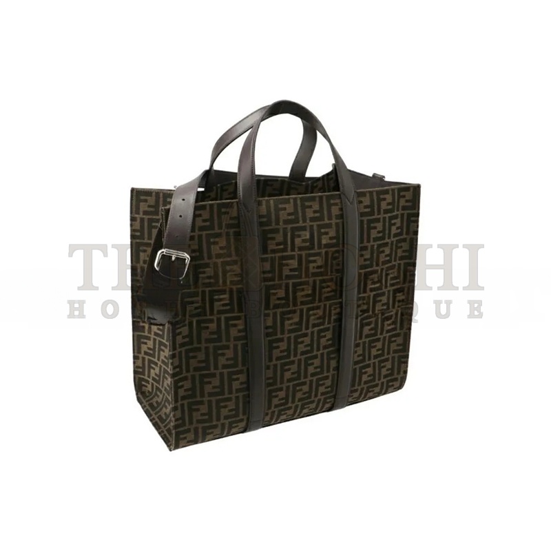 F**di FF JACQUARD SHOPPER FABRIC MULTICOLOR 7VA390AG0MF19KW (42*35*19cm) Master Quality