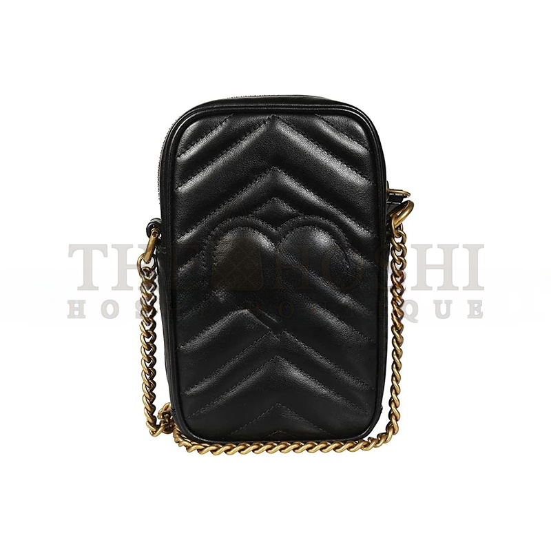 Gvc*1 GG MARMONT MINI PHONE BAG ‎‎598597 (10.5*17*5cm) Master Quality