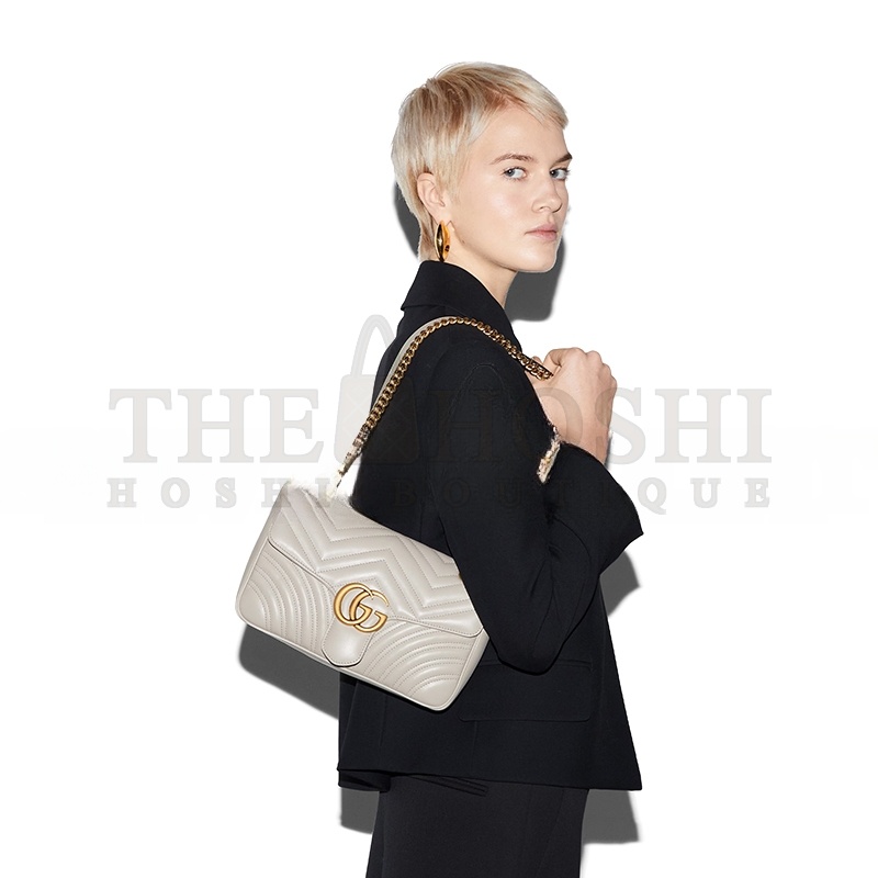 Gvc*1 ‎GG MARMONT MEDIUM SHOULDER BAG ‎443497 (26*15*7cm) Master Quality