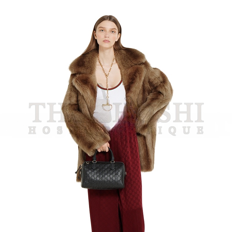 Gvc*1 GG EMBLEM MEDIUM BOSTON BAG 848886 (25*16*14cm) Master Quality