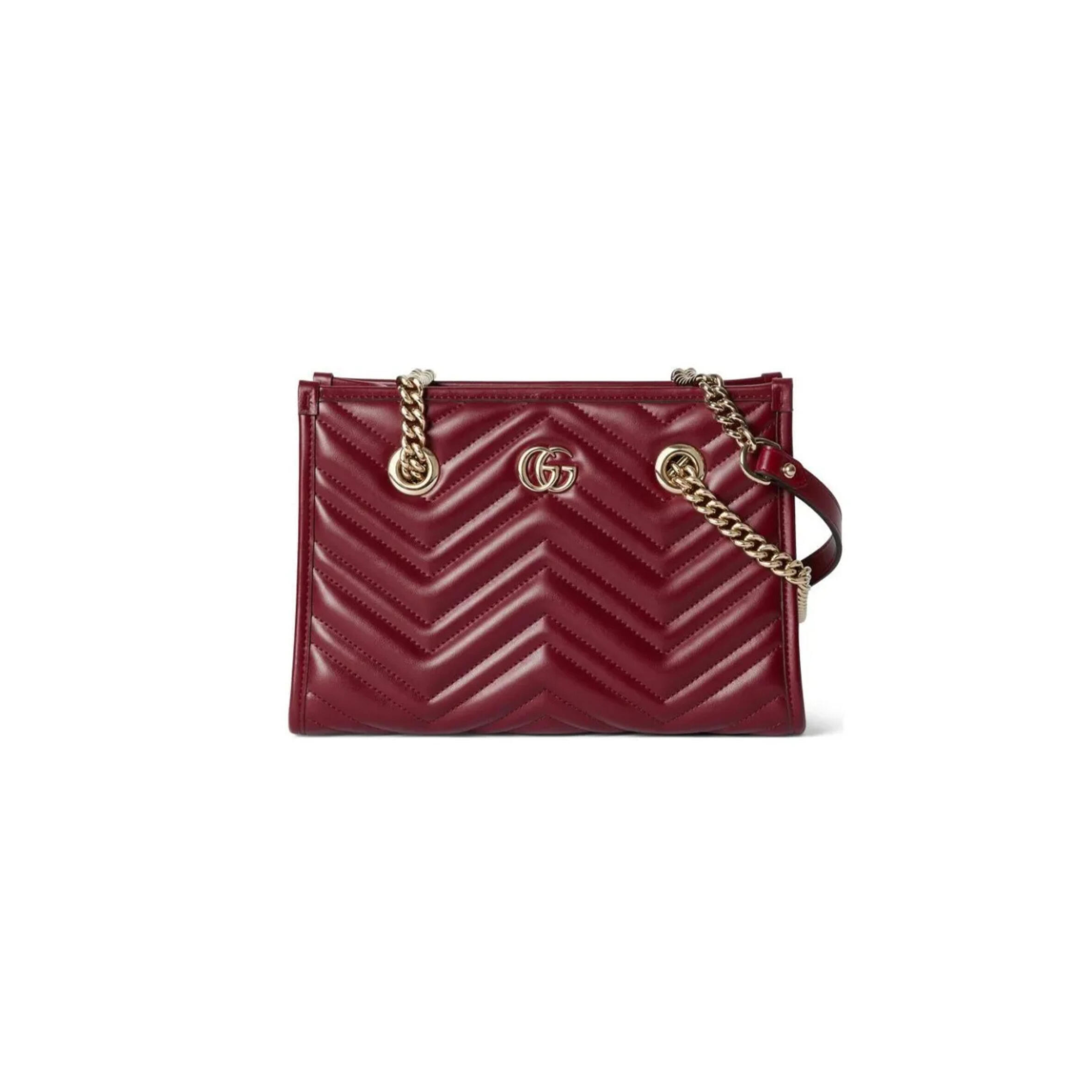 Gvc*1 GG MARMONT LEATHER TOTE BAG 779727 (26.5*18.5*12.5cm) Master Quality