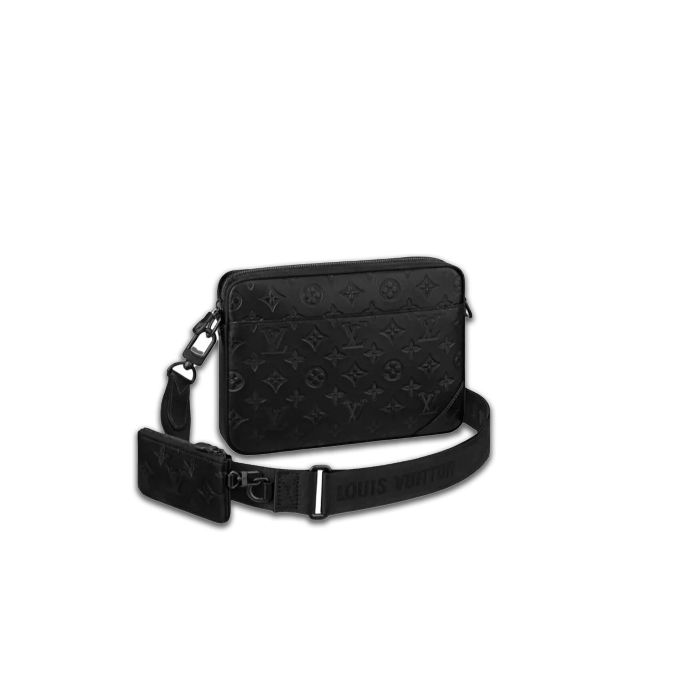 L0vis Vvtt0n EMBOSSED LEATHER AND COWHIDE MESSENGER BAG SHOULDER CROSSBODY BAG M46602 (25*18.5*7cm) Master Quality